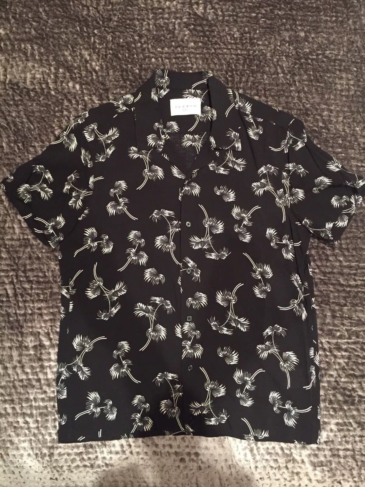 Sandro SANDRO PARIS BEACHCOMBER VISCOSE SHIRT - SIZE S SLIM FIT Size US S / EU 44-46 / 1 - 6 Thumbnail