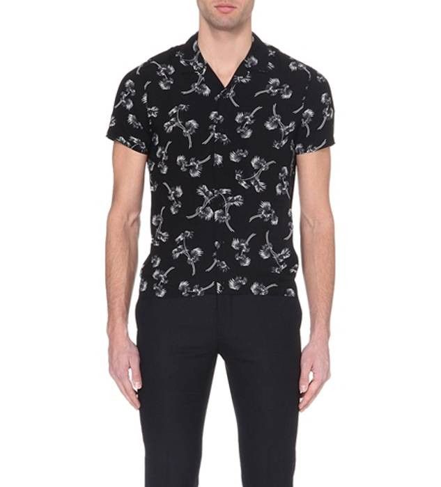 SANDRO PARIS BEACHCOMBER VISCOSE SHIRT - SIZE S SLIM FIT