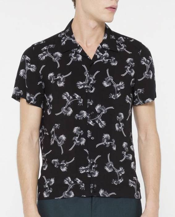 Sandro SANDRO PARIS BEACHCOMBER VISCOSE SHIRT - SIZE S SLIM FIT Size US S / EU 44-46 / 1 - 4 Thumbnail