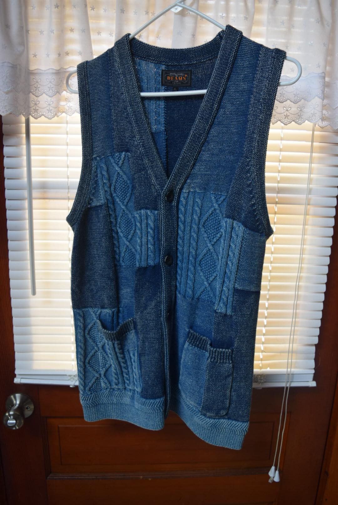 Beams Plus Crazy Vest (Indigo) | Grailed