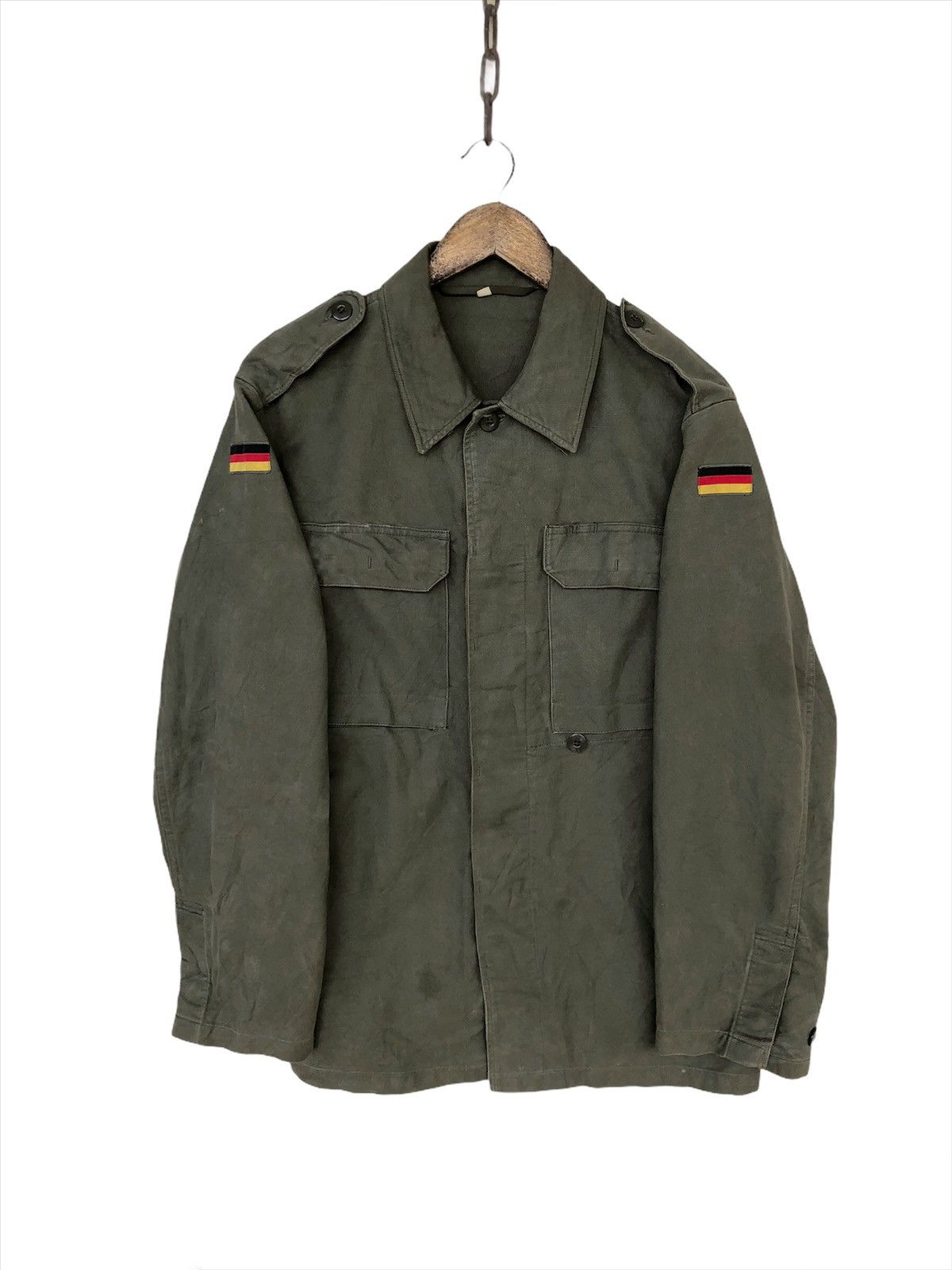 Vintage Vintage 90s Germany 🇩🇪 Nazi Military Officer Jacket Size US M / EU 48-50 / 2 - 1 Thumbnail