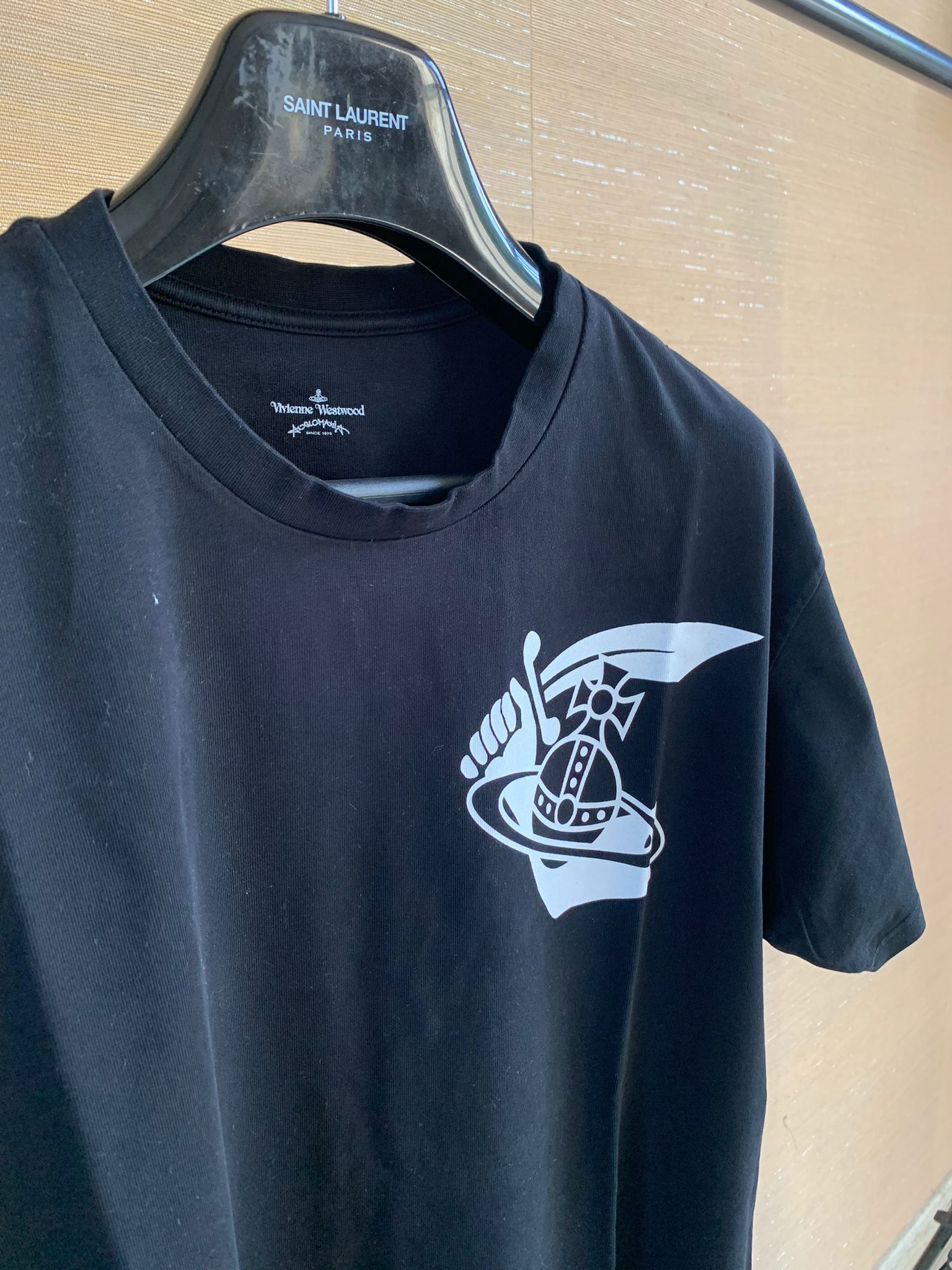 Vivienne Westwood o1rshd1 New Boxy Tee Shirt w/ Arm & Cutlass Print Tee Size US S / EU 44-46 / 1 - 7 Thumbnail