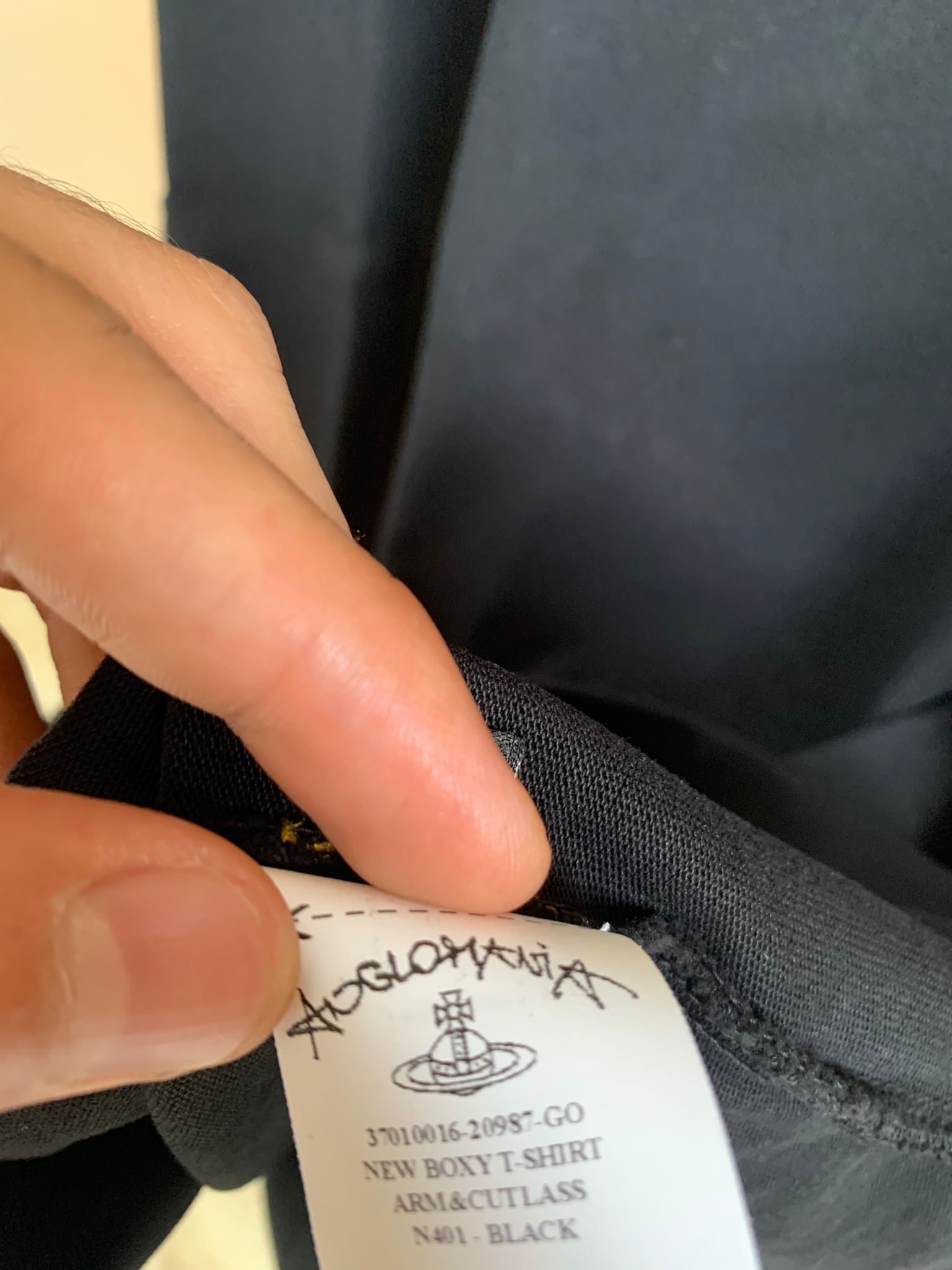 Vivienne Westwood o1rshd1 New Boxy Tee Shirt w/ Arm & Cutlass Print Tee Size US S / EU 44-46 / 1 - 5 Thumbnail