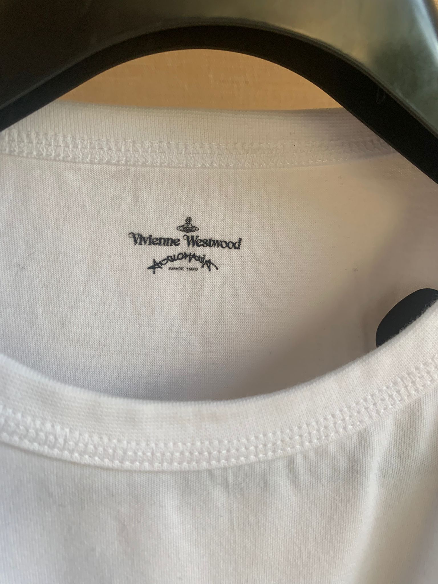 Vivienne Westwood o1rshd1 Arm & Cut Lass Small Embroidered Tee Size US XXL / EU 58 / 5 - 8 Thumbnail