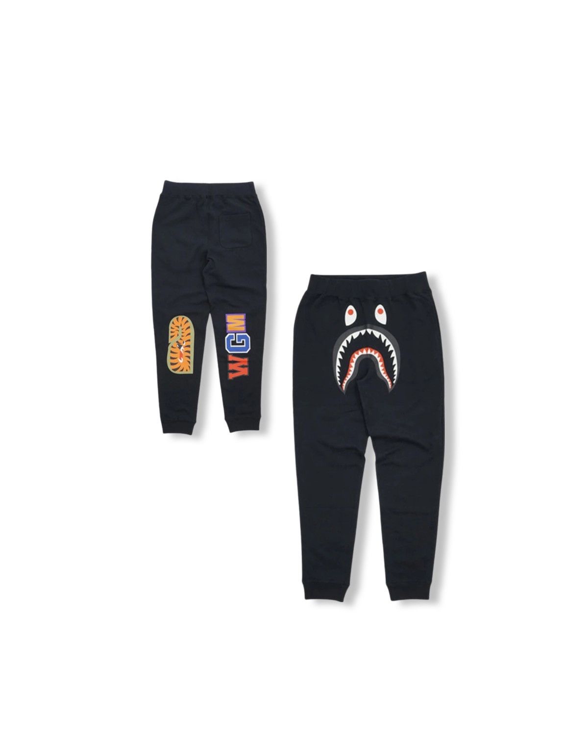 Bape (XXL) Bape WGM Shark Slim Sweatpants Black | Grailed