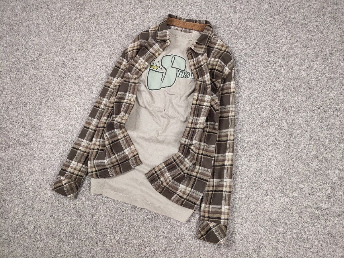 Flannel × Vintage Vintage Flannel Shirt Plaid Size US XL / EU 56 / 4 - 3 Thumbnail