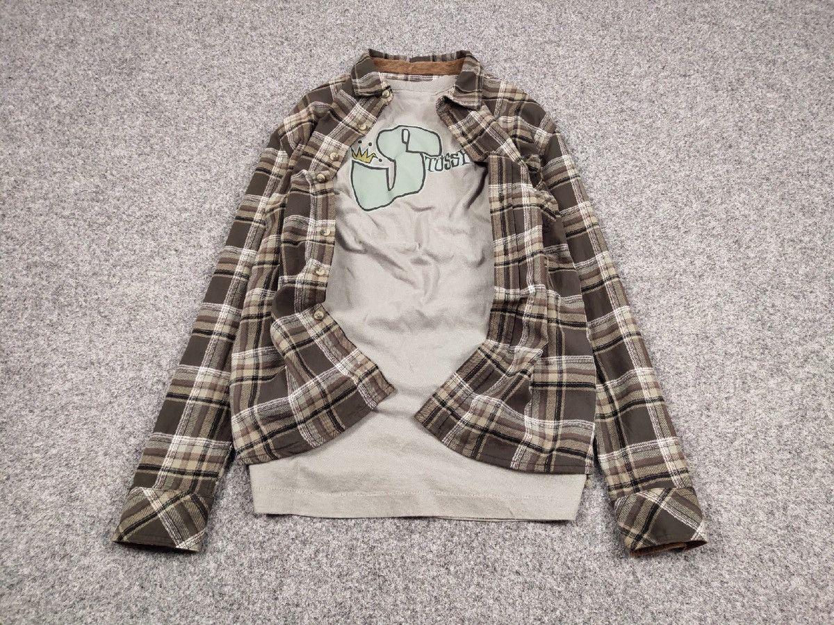 Flannel × Vintage Vintage Flannel Shirt Plaid Size US XL / EU 56 / 4 - 2 Thumbnail