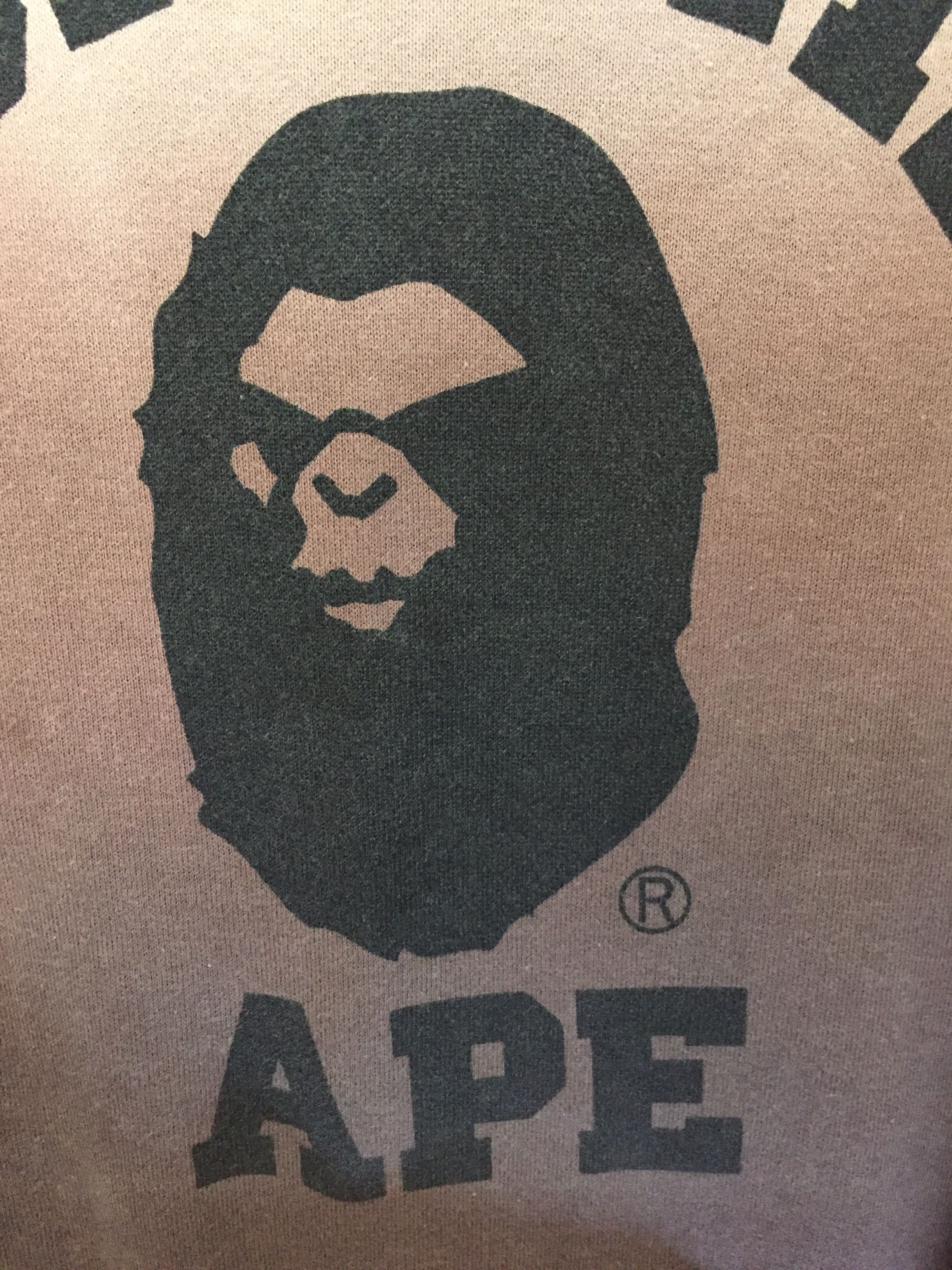 Bape Vintage College Mad Face Gradation Crewneck Size US M / EU 48-50 / 2 - 5 Thumbnail