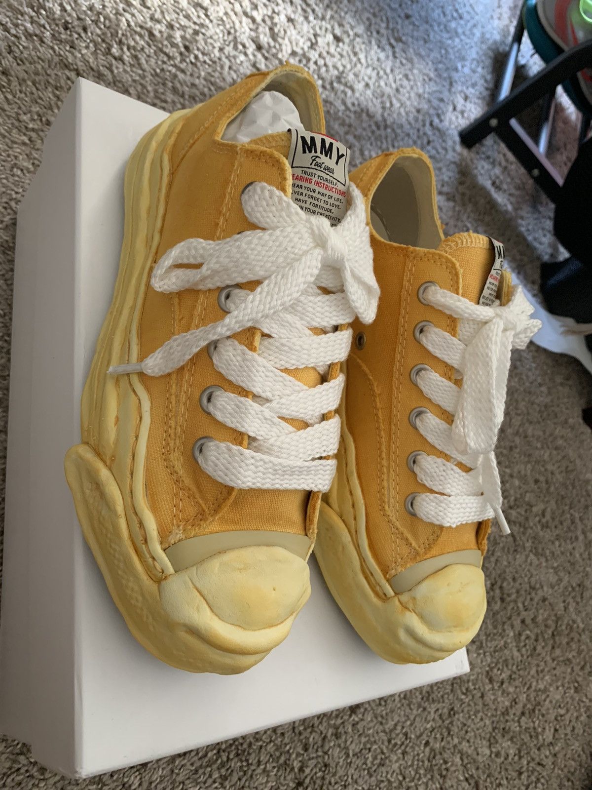 Maison MIHARA YASUHIRO maison mihara yasuhiro yellow overdye