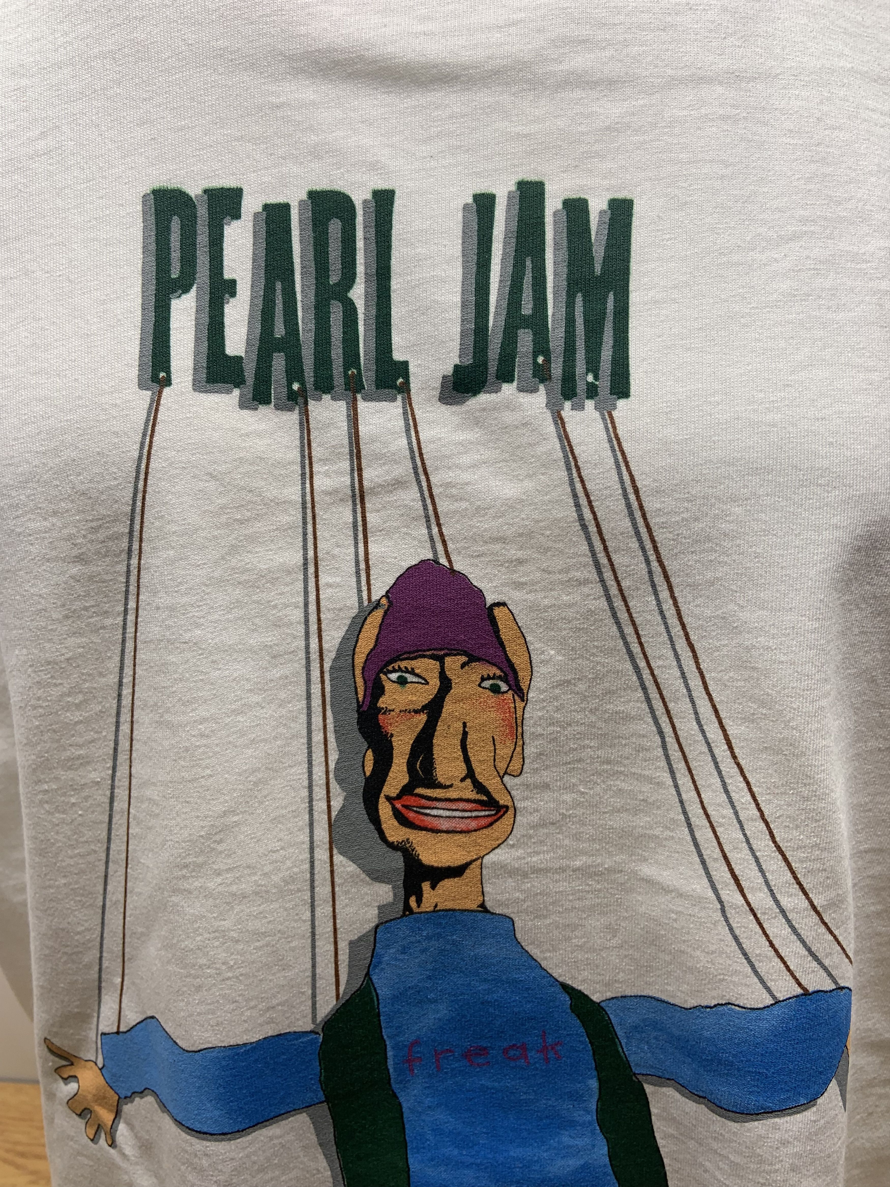 Hanes Rare Vintage Pearl Jam 1994 Freak Tour T-Shirt Size US XL / EU 56 / 4 - 2 Thumbnail