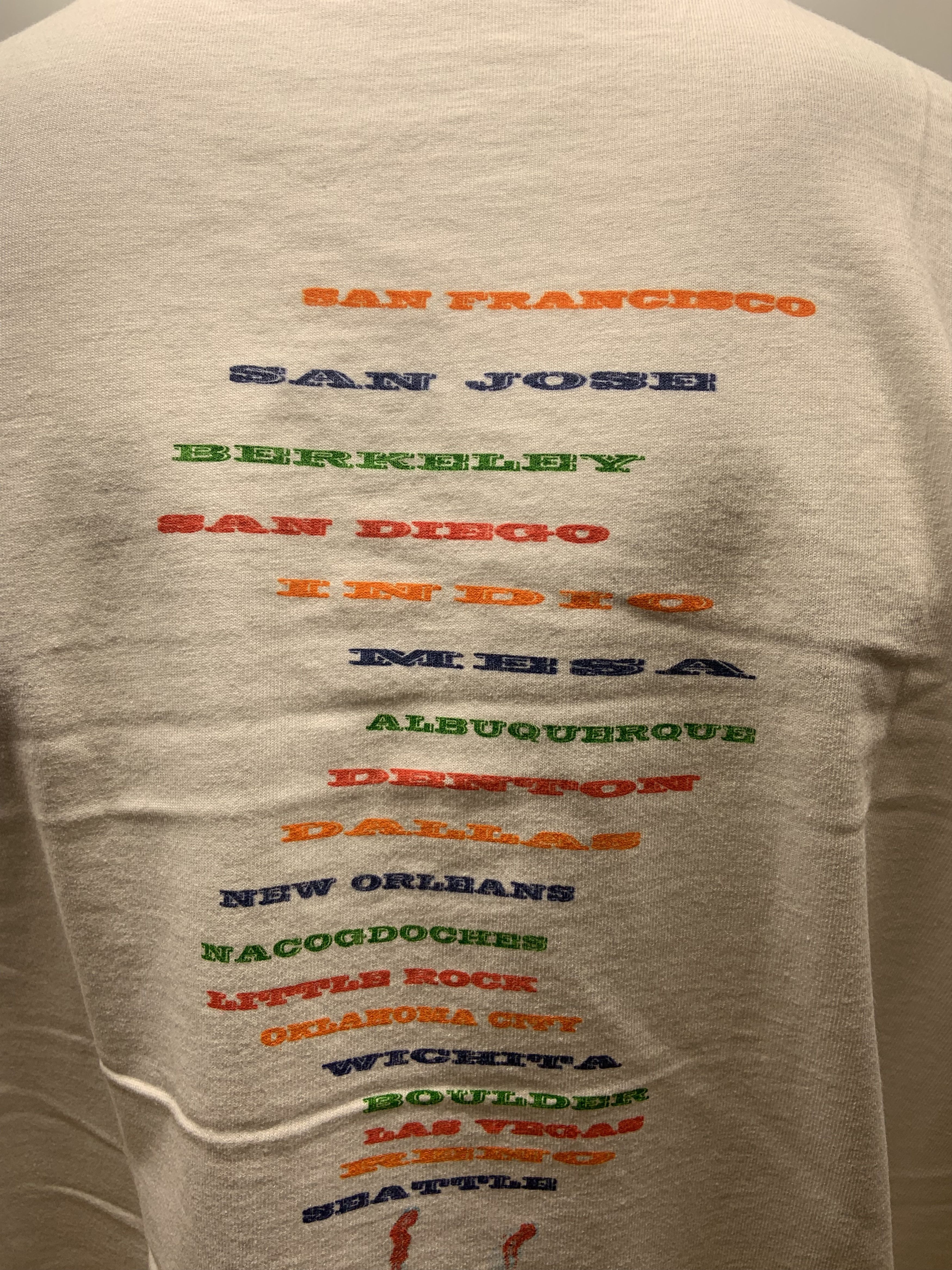 Hanes Rare Vintage Pearl Jam 1994 Freak Tour T-Shirt Size US XL / EU 56 / 4 - 5 Thumbnail