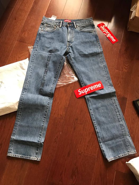 Levi's Rare Supreme Levi's Washed 505 Jeans Pant- Washed Blue