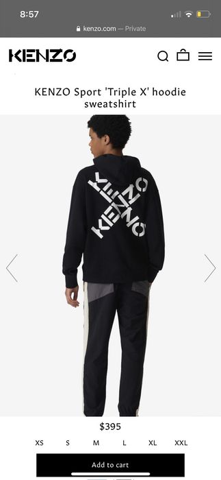 Kenzo sport xl hotsell