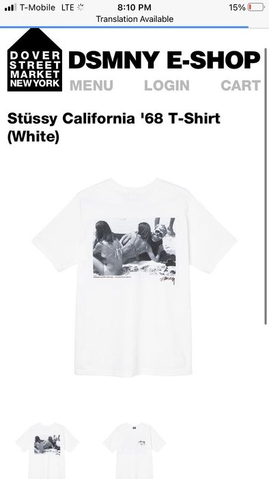 Stussy california discount 68 tee