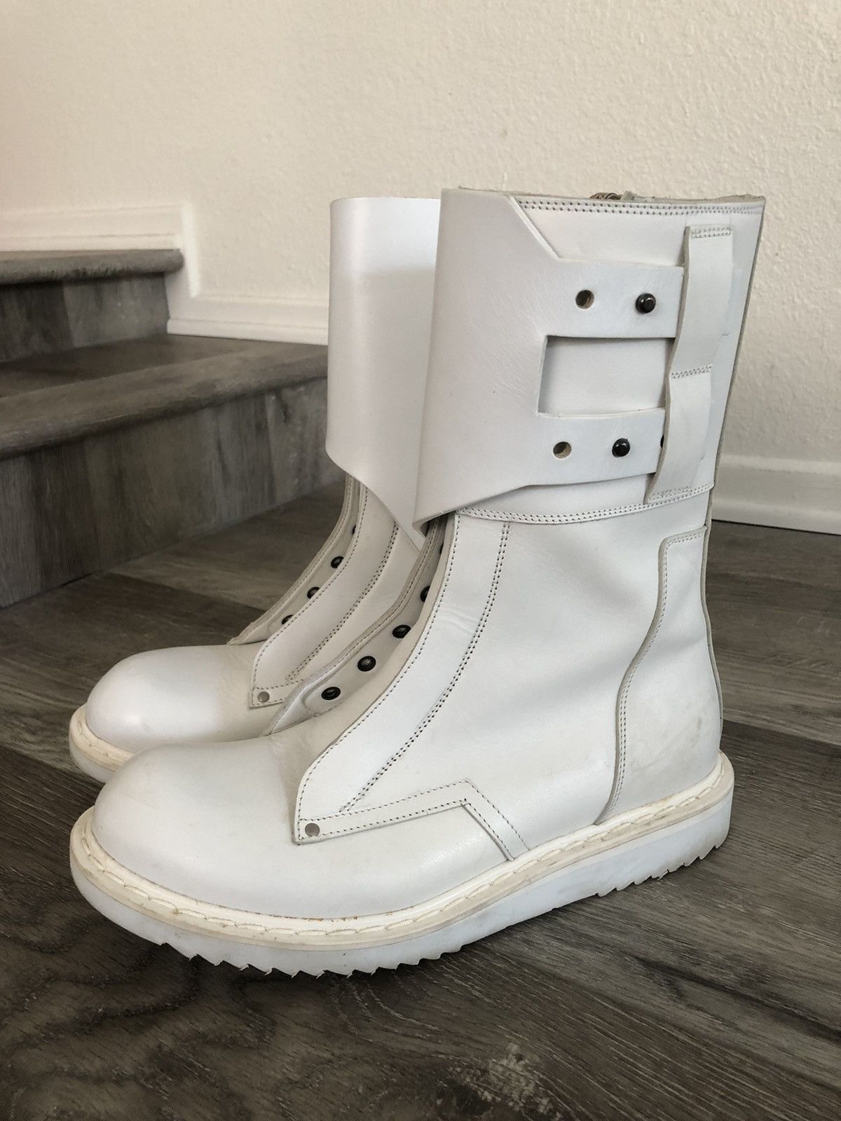 Rick Owens Mountain Runway Military Combat Leather Boot BN EU43 Size US 9 / EU 42 - 2 Thumbnail