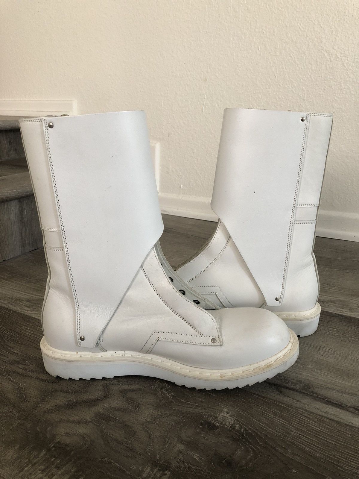 Rick Owens Mountain Runway Military Combat Leather Boot BN EU43 Size US 9 / EU 42 - 6 Thumbnail
