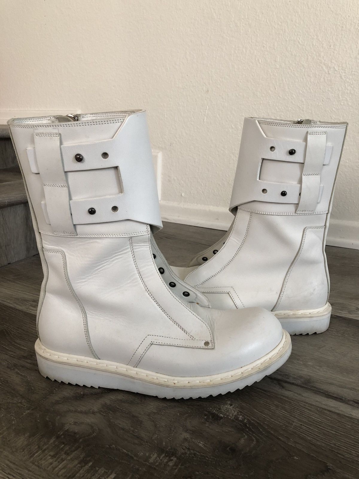 Rick Owens Mountain Runway Military Combat Leather Boot BN EU43 Size US 9 / EU 42 - 5 Thumbnail