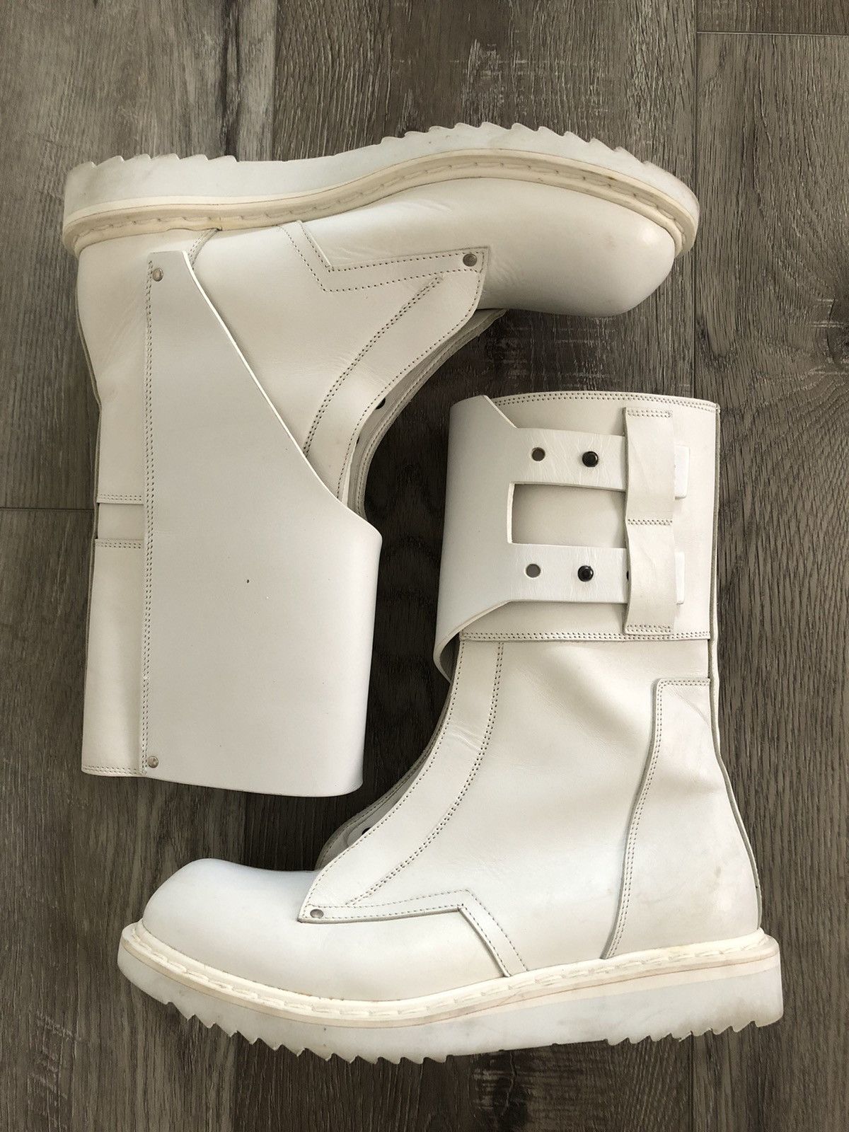 Rick Owens Mountain Runway Military Combat Leather Boot BN EU43 Size US 9 / EU 42 - 1 Thumbnail