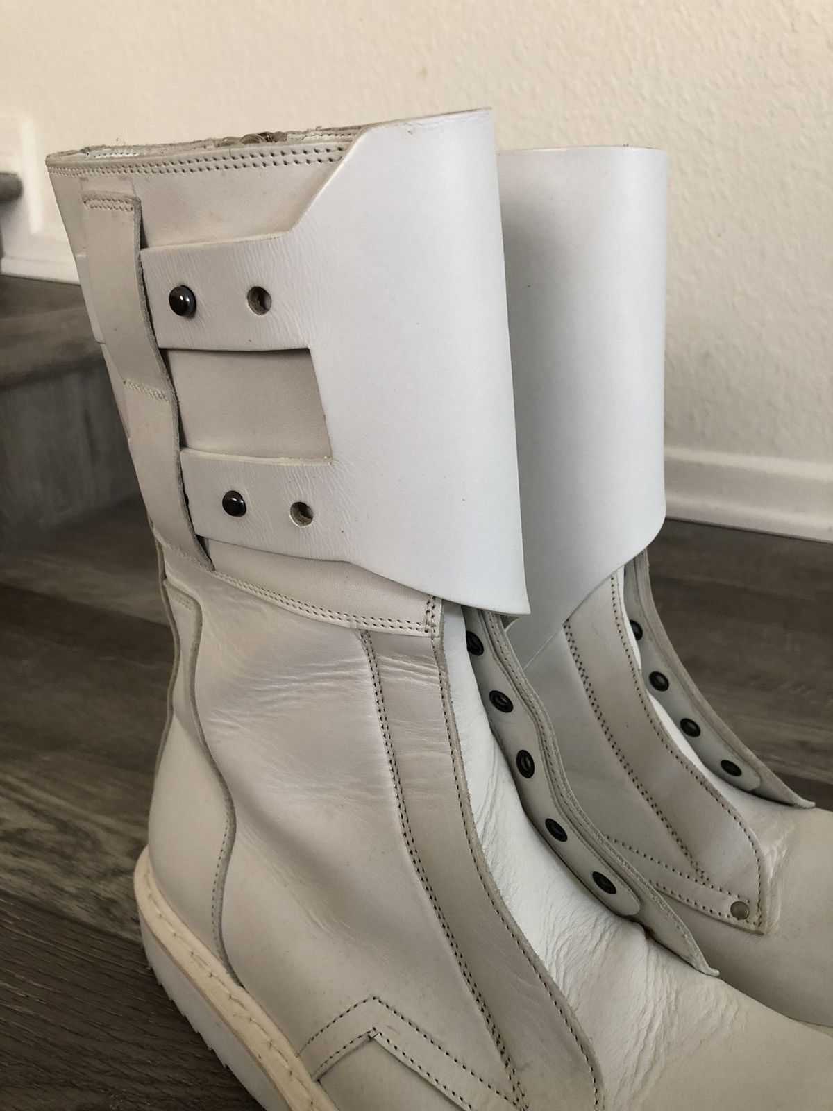 Rick Owens Mountain Runway Military Combat Leather Boot BN EU43 Size US 9 / EU 42 - 7 Thumbnail