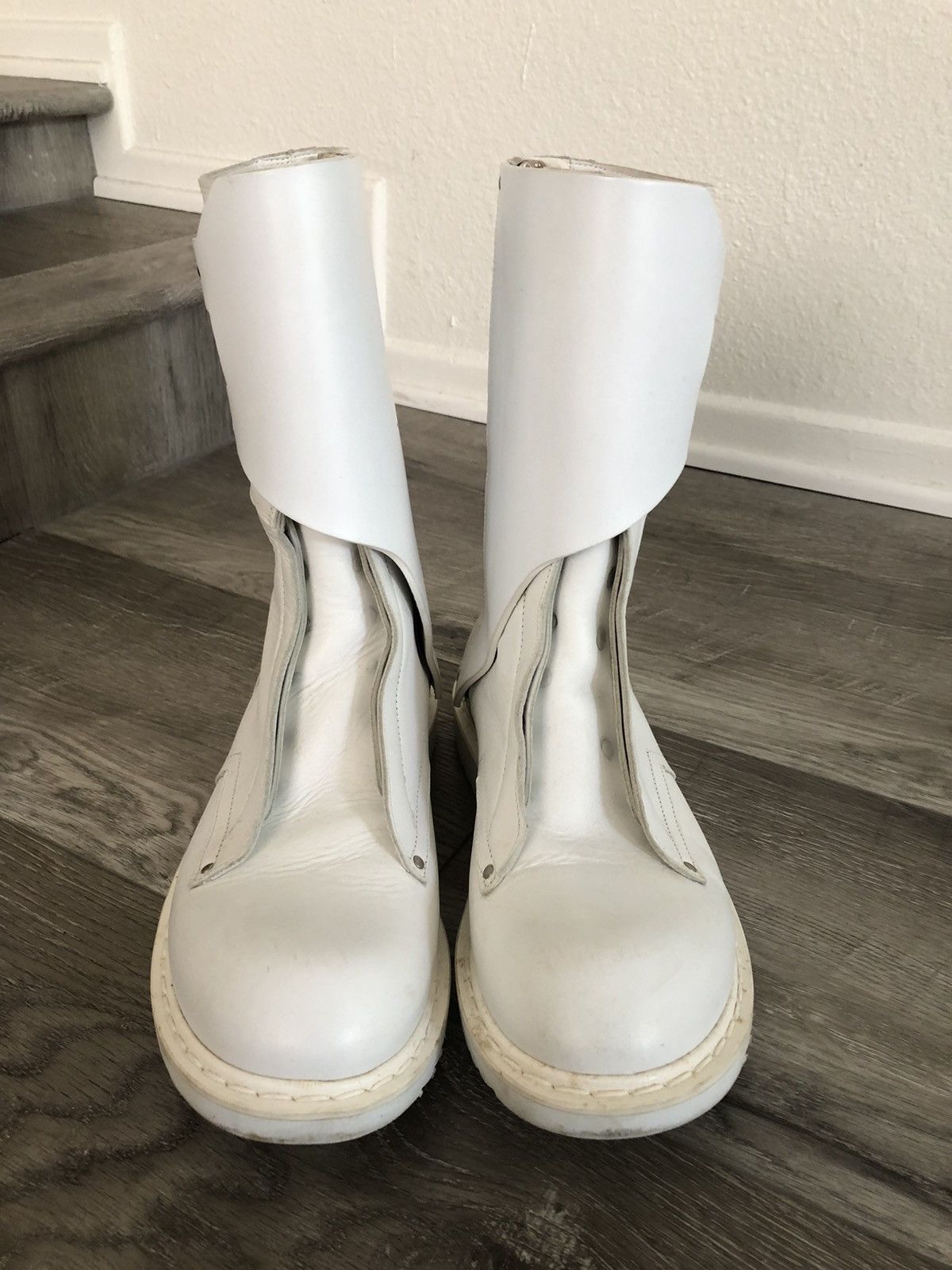 Rick Owens Mountain Runway Military Combat Leather Boot BN EU43 Size US 9 / EU 42 - 3 Thumbnail