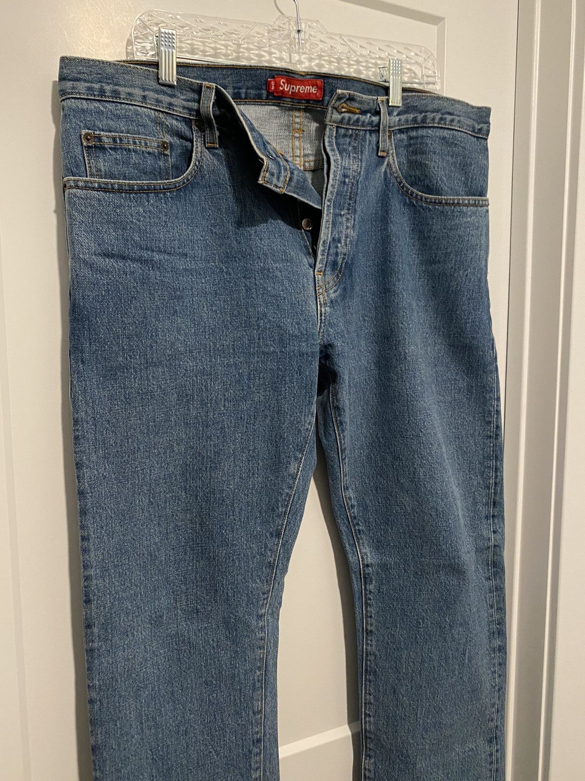 Supreme Stonewashed Selvedge Denim Jeans | Grailed