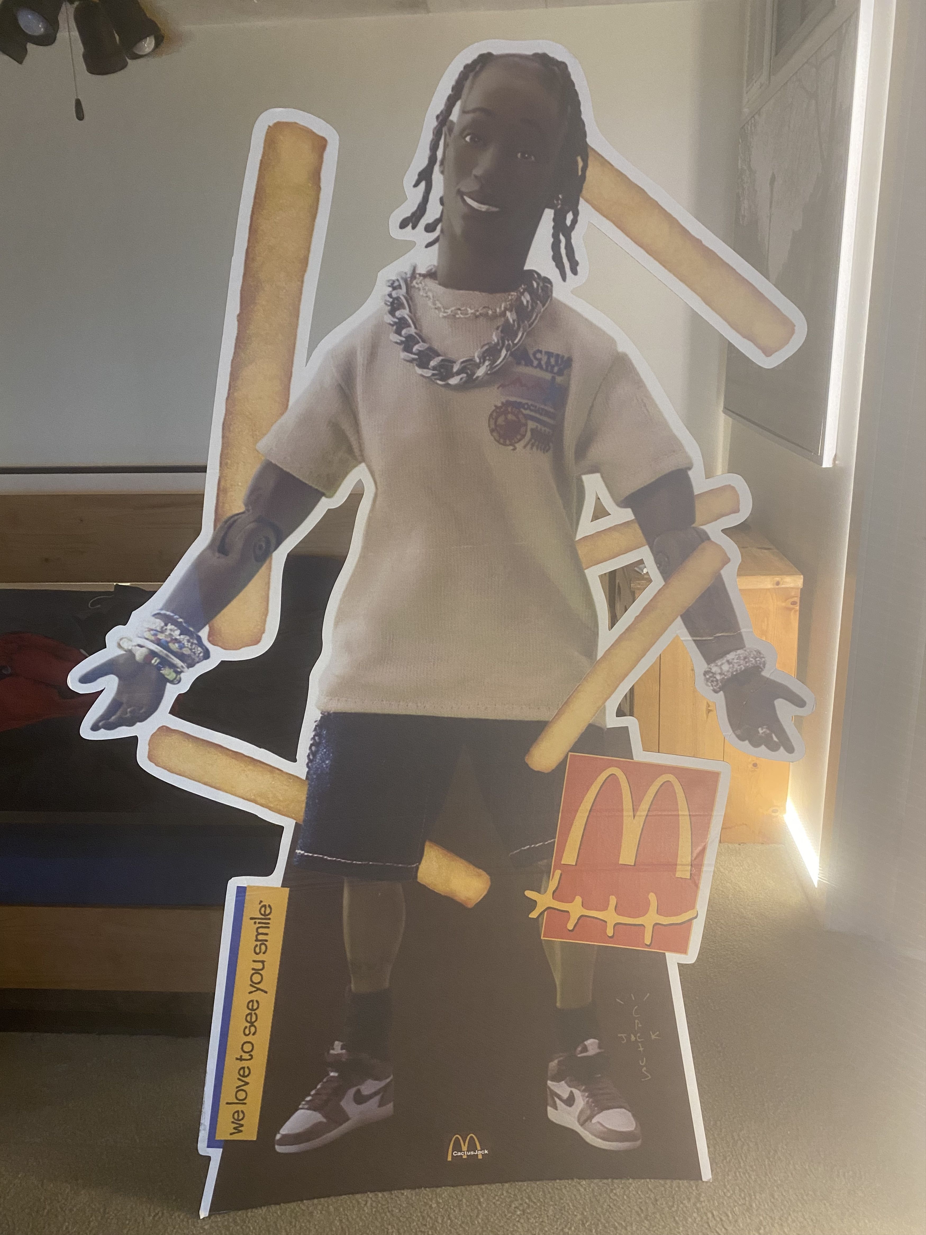 Travis Scott Travis Scott x McDonald’s Life Size Action Figure Cutout ...