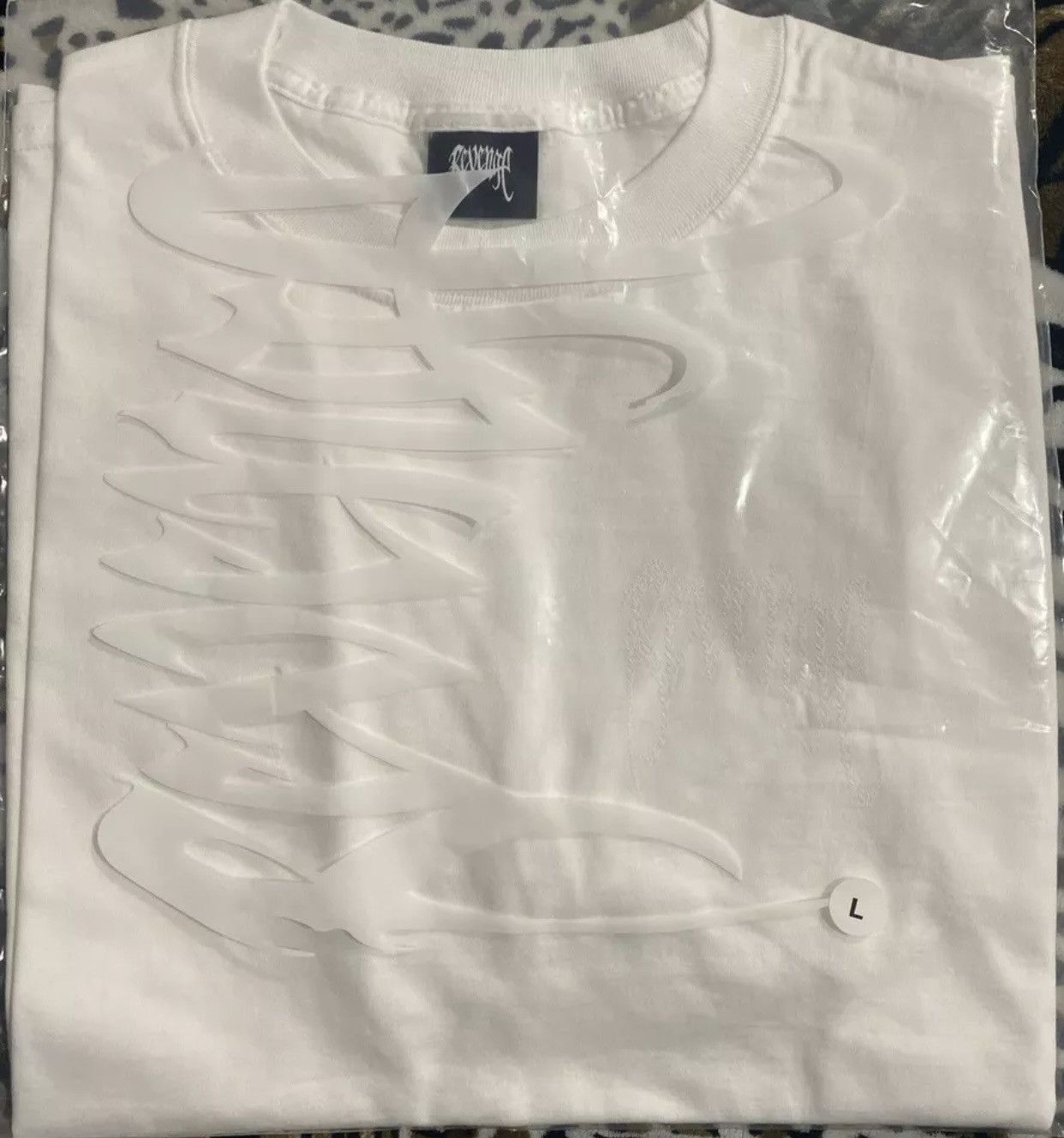 Revenge x Playboy White Skull Bunny Tee DS Brand New