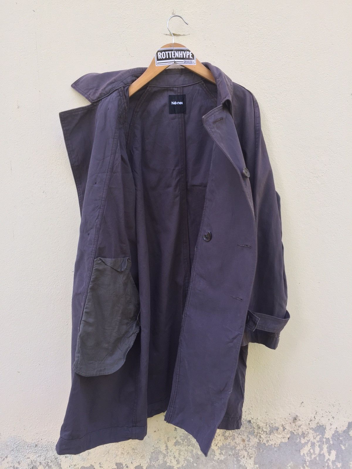 Issey Miyake Issey Miyake Ne Net buttoned Trench Coat Size US M / EU 48-50 / 2 - 7 Thumbnail