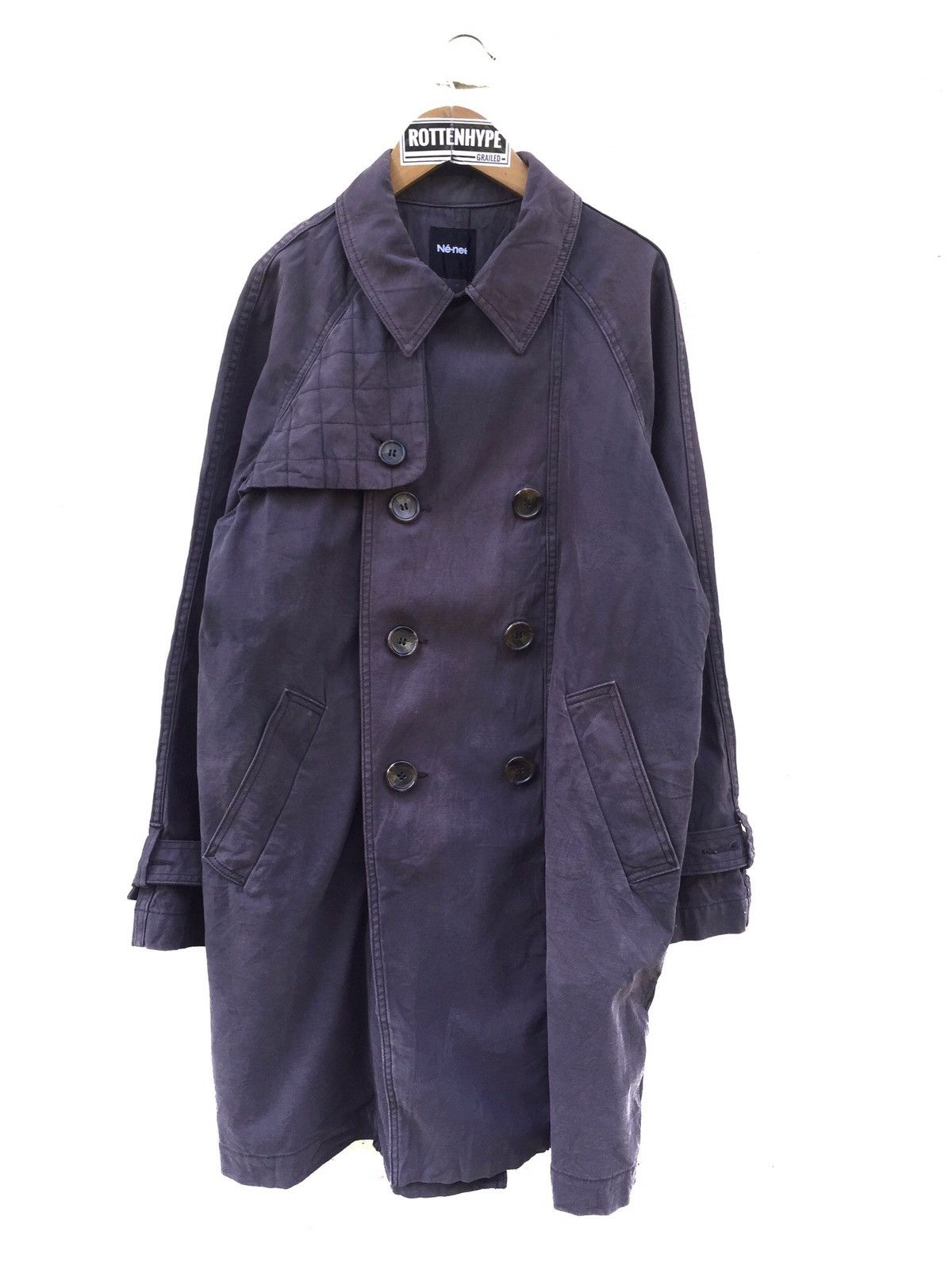 Issey Miyake Issey Miyake Ne Net buttoned Trench Coat Size US M / EU 48-50 / 2 - 1 Thumbnail
