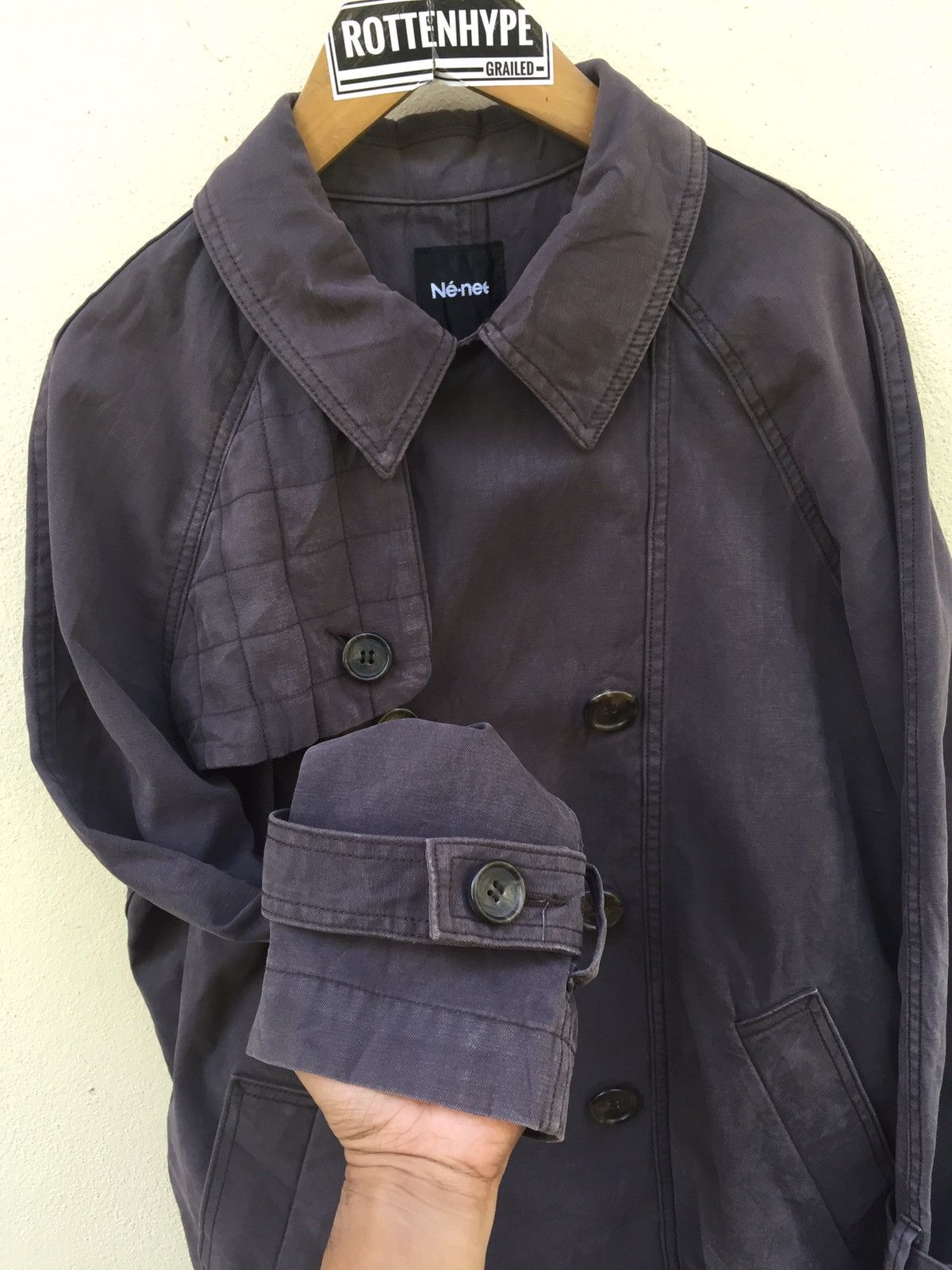 Issey Miyake Issey Miyake Ne Net buttoned Trench Coat Size US M / EU 48-50 / 2 - 4 Thumbnail