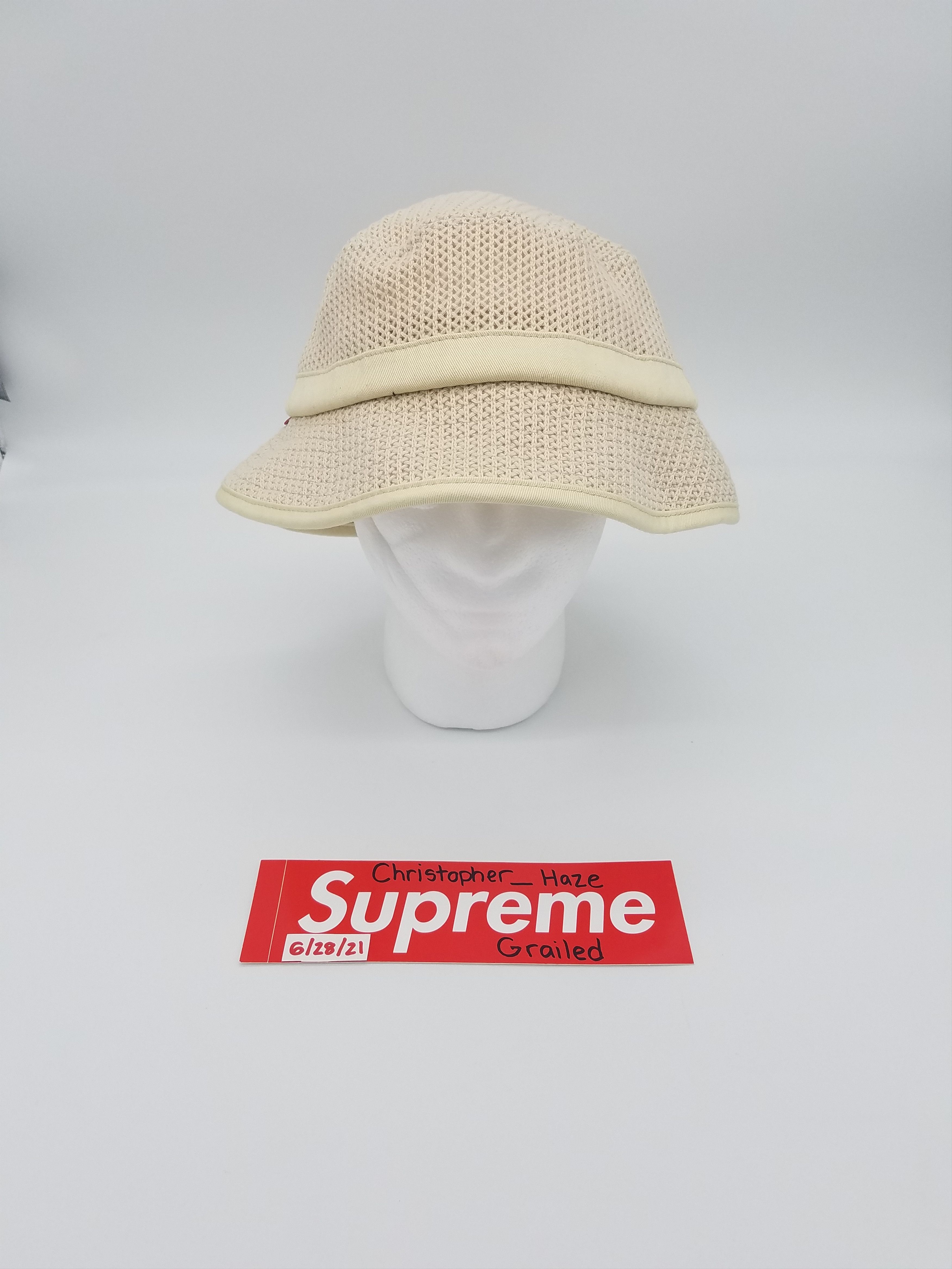 Supreme bucket hat with string deals