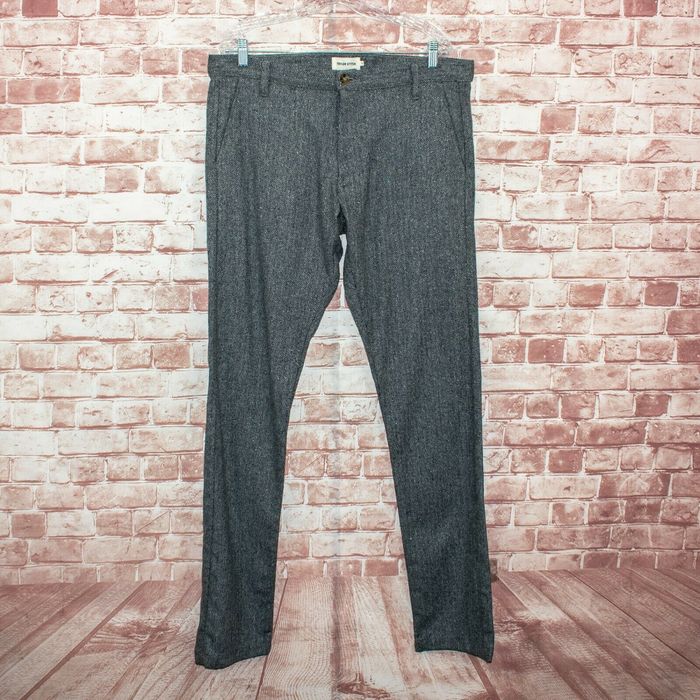 Taylor Stitch Herringbone Trouser Pants Gray | Grailed