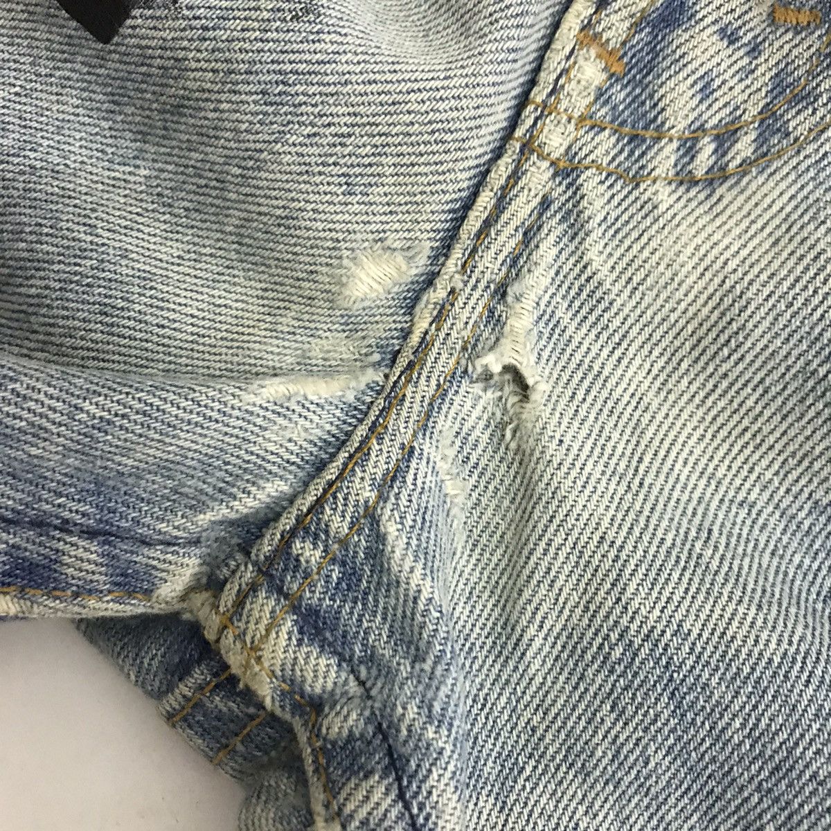 Levi's Vintage Clothing RARE🔥LEVIS 517 ORANGE TAG BOOT CUT SKULL ART DENIM PANTS Size US 30 / EU 46 - 17 Thumbnail
