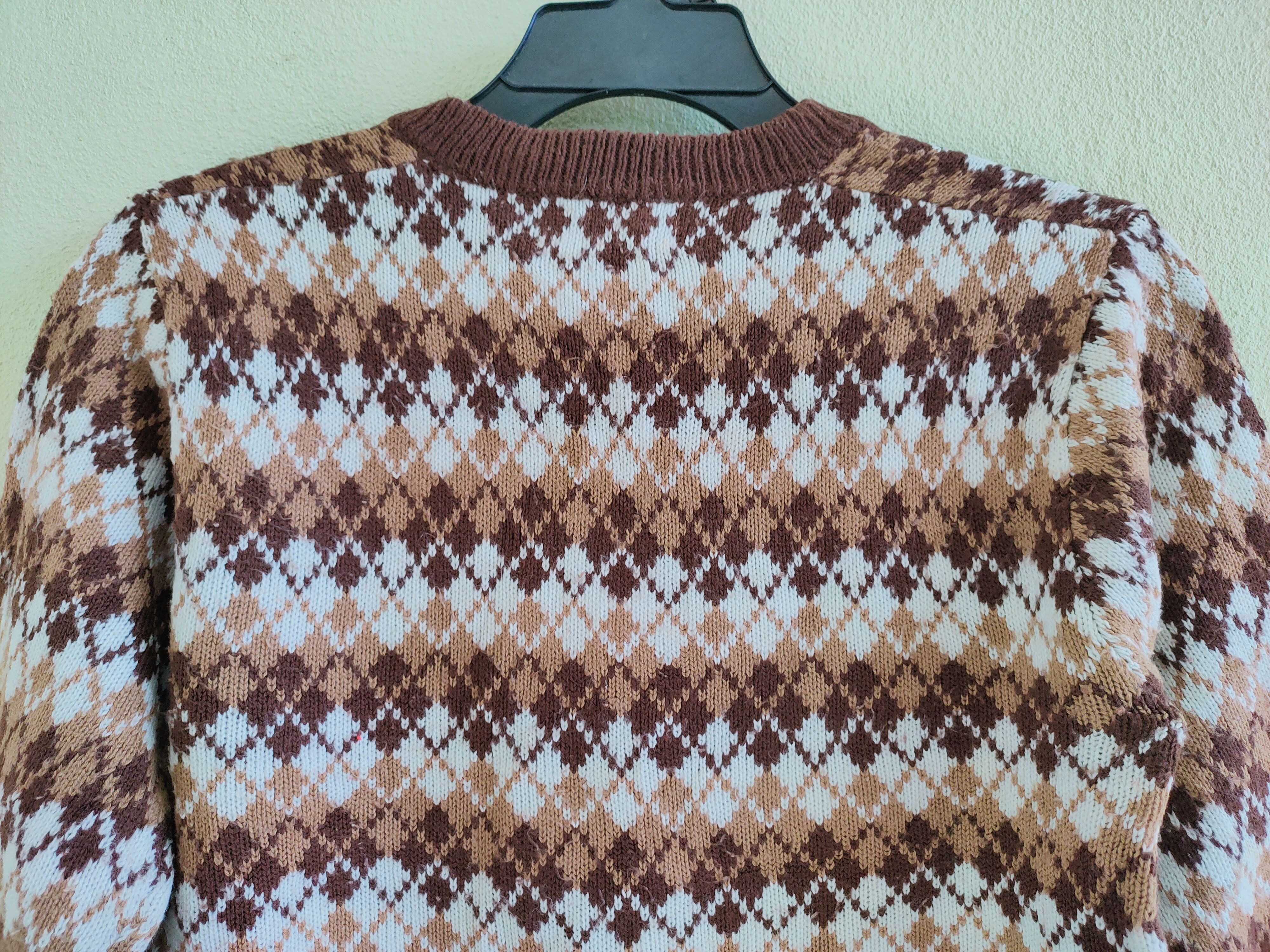 Japanese Brand Vintage CLOVER PIGEON v neck wool knitwear sweater Size US M / EU 48-50 / 2 - 10 Thumbnail
