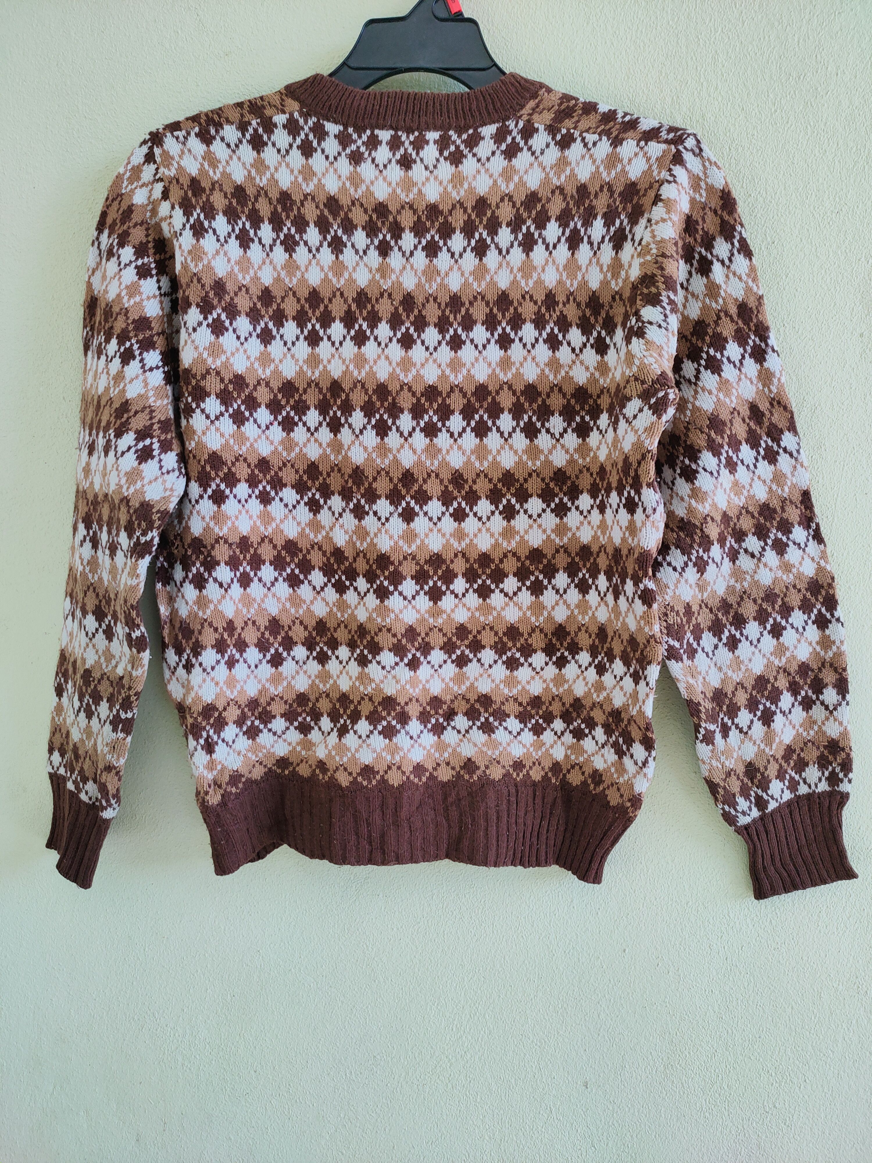 Japanese Brand Vintage CLOVER PIGEON v neck wool knitwear sweater Size US M / EU 48-50 / 2 - 7 Thumbnail