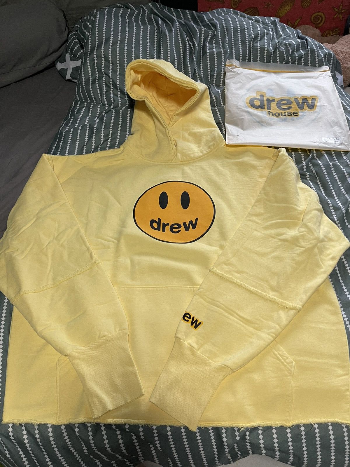 Drew House Drew House Deconstructed Mascot Hoodie - Light Yellow