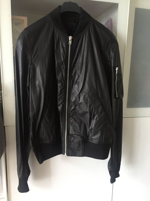 Rick Owens Kangaroo Leather Bomber Jacket | Grailed