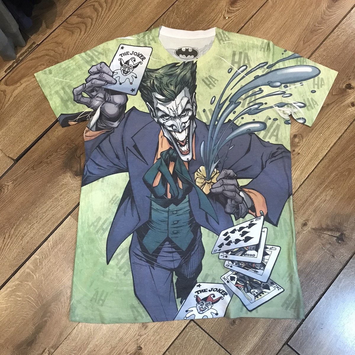 Batman × Dc Comics × Vintage Very Rare All Over Print Joker Ha Ha Ha ...
