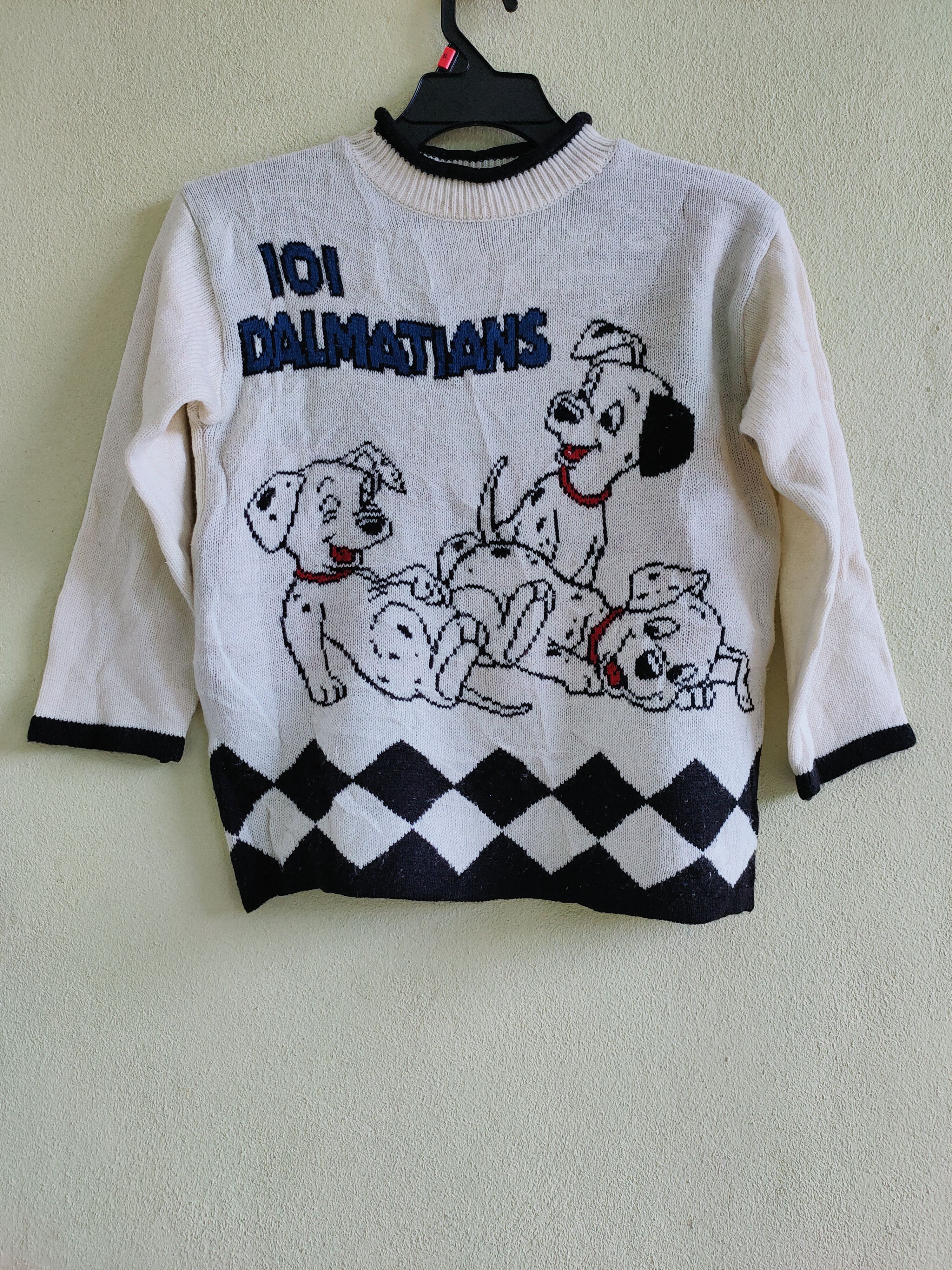 Vtg Cox Combo Yoshimura One Hundred & One Dalmatians Walt on sale Disney Knit Sweater