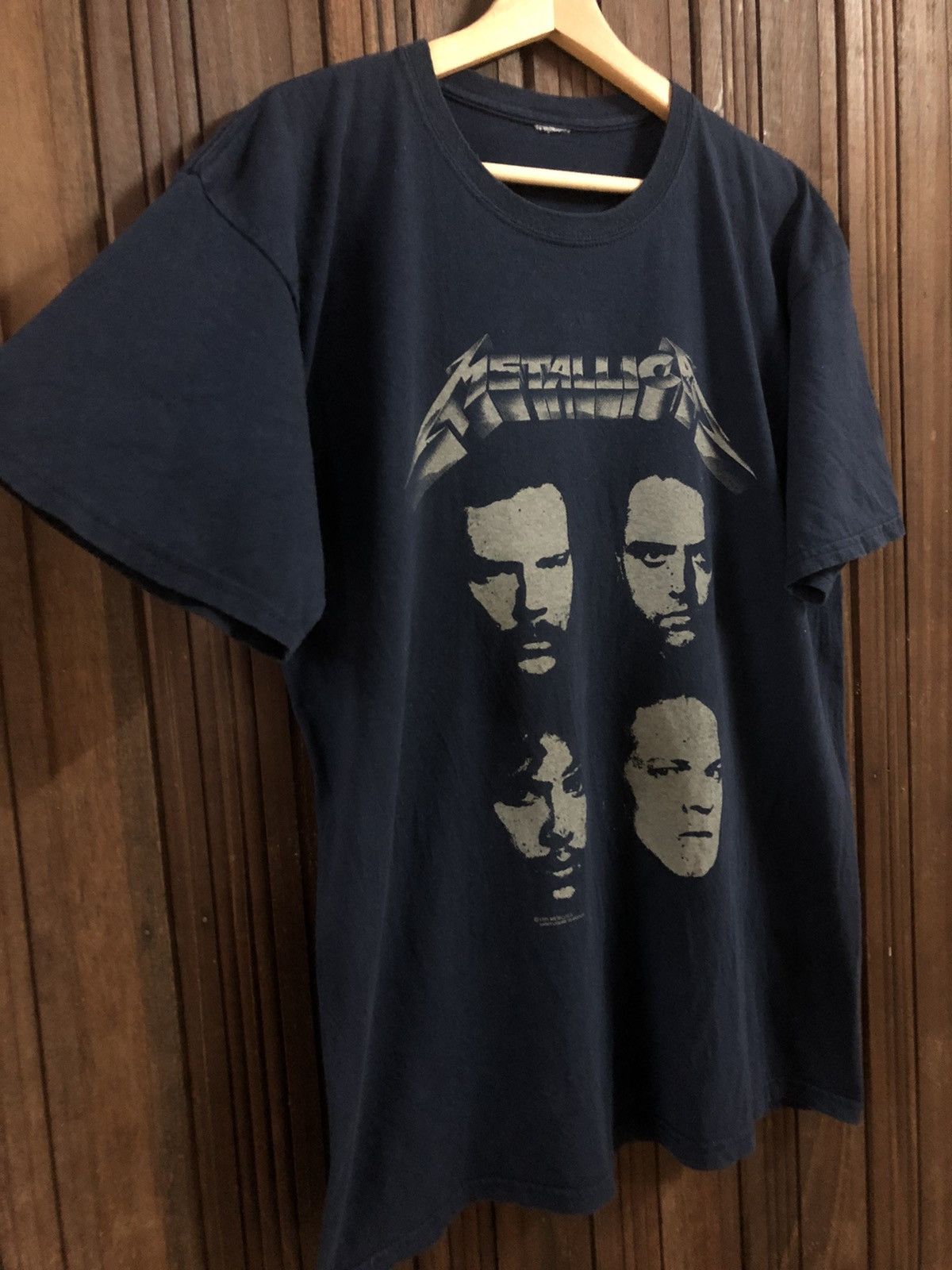 Metallica × Vintage Vintage 90s Mettalica Rock Band Potret Brockum Tee Shirt Size US L / EU 52-54 / 3 - 6 Thumbnail