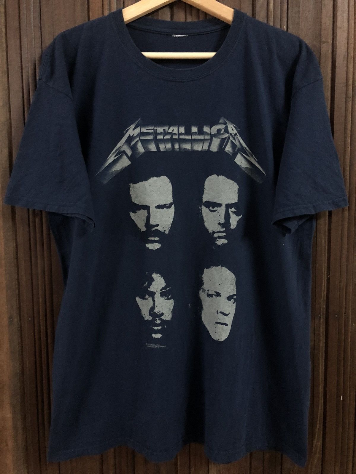 Metallica × Vintage Vintage 90s Mettalica Rock Band Potret Brockum Tee Shirt Size US L / EU 52-54 / 3 - 1 Thumbnail