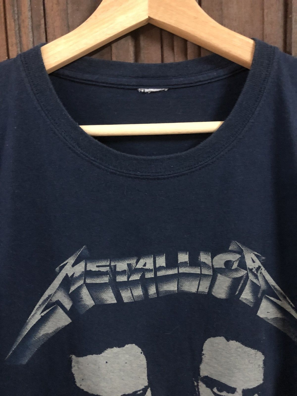 Metallica × Vintage Vintage 90s Mettalica Rock Band Potret Brockum Tee Shirt Size US L / EU 52-54 / 3 - 5 Thumbnail