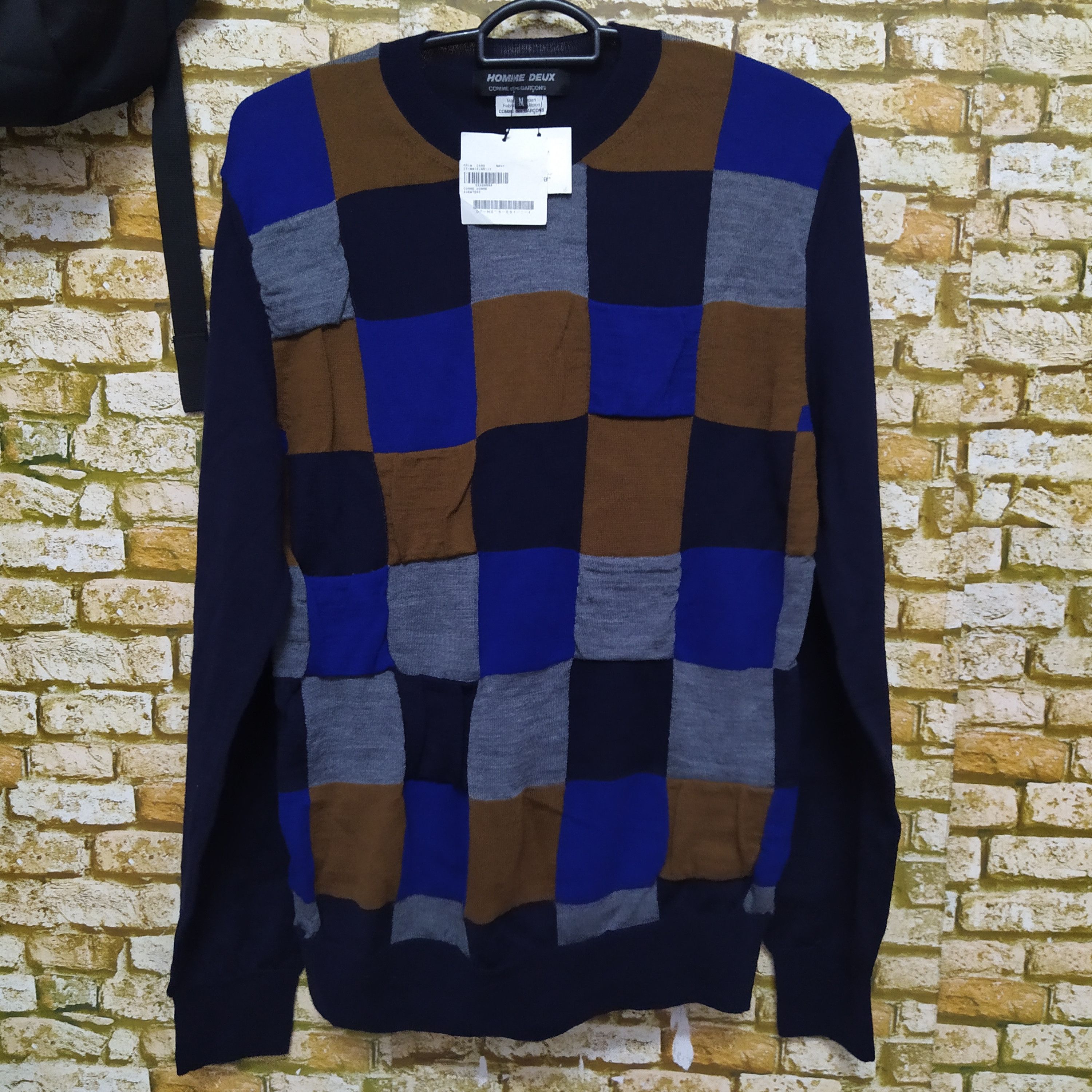 Comme des Garcons Homme COMME DES GARCONS HOMME DEUX PATCWORK KNITWEAR (D2) Size US M / EU 48-50 / 2 - 1 Thumbnail