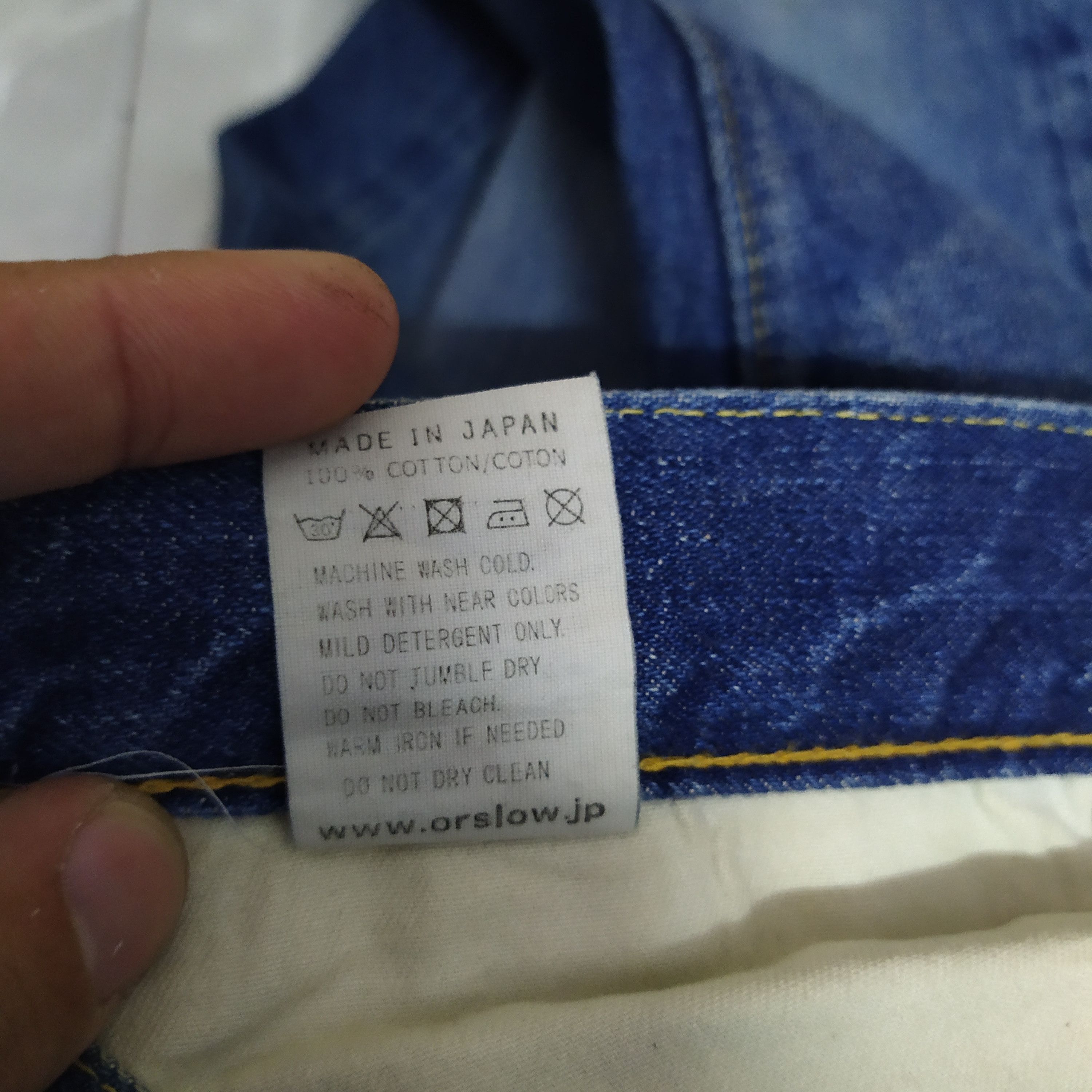 Orslow ORSLOW 107 DENIM 2 YEAR WASH TYPE ABOVE ANKLE (D5) Size US 29 - 7 Thumbnail