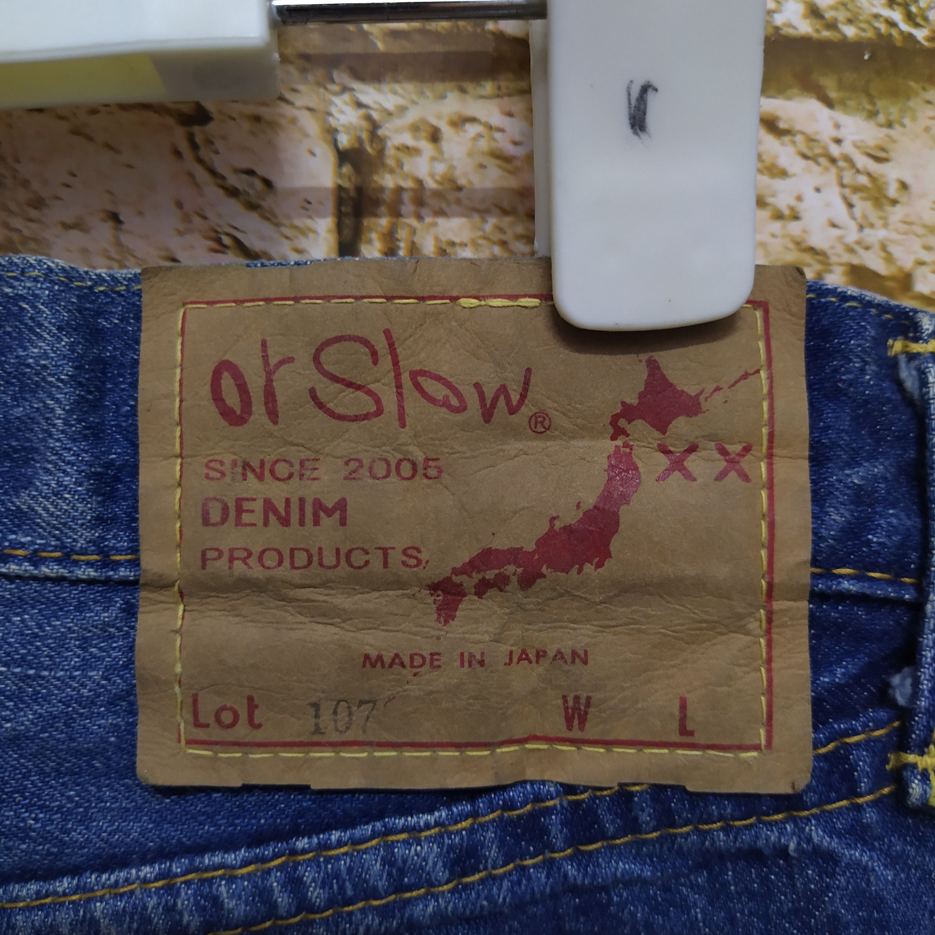 Orslow ORSLOW 107 DENIM 2 YEAR WASH TYPE ABOVE ANKLE (D5) Size US 29 - 3 Thumbnail
