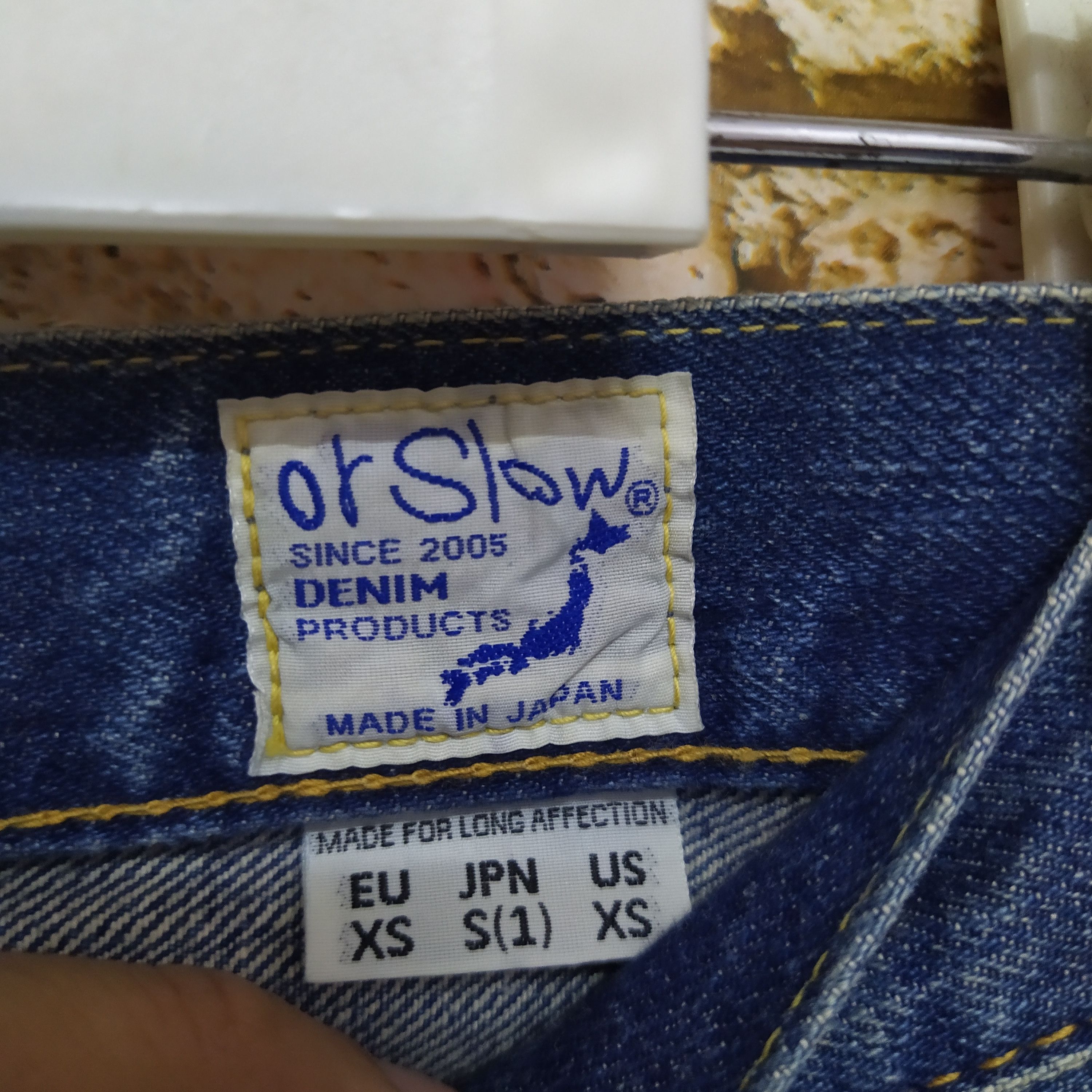Orslow ORSLOW 107 DENIM 2 YEAR WASH TYPE ABOVE ANKLE (D5) Size US 29 - 6 Thumbnail