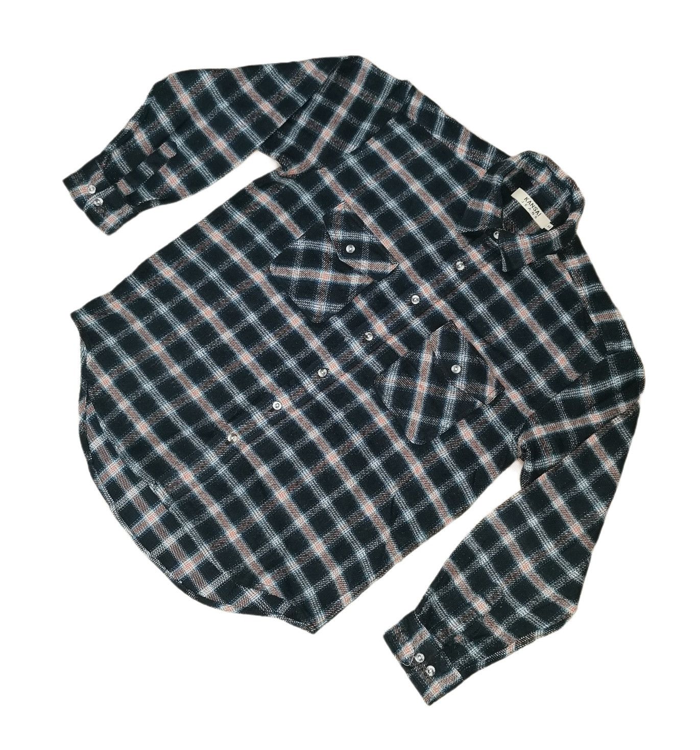 Flannel Kansai Jeans Flannel Long Sleeve Shirt Size US M / EU 48-50 / 2 - 3 Thumbnail