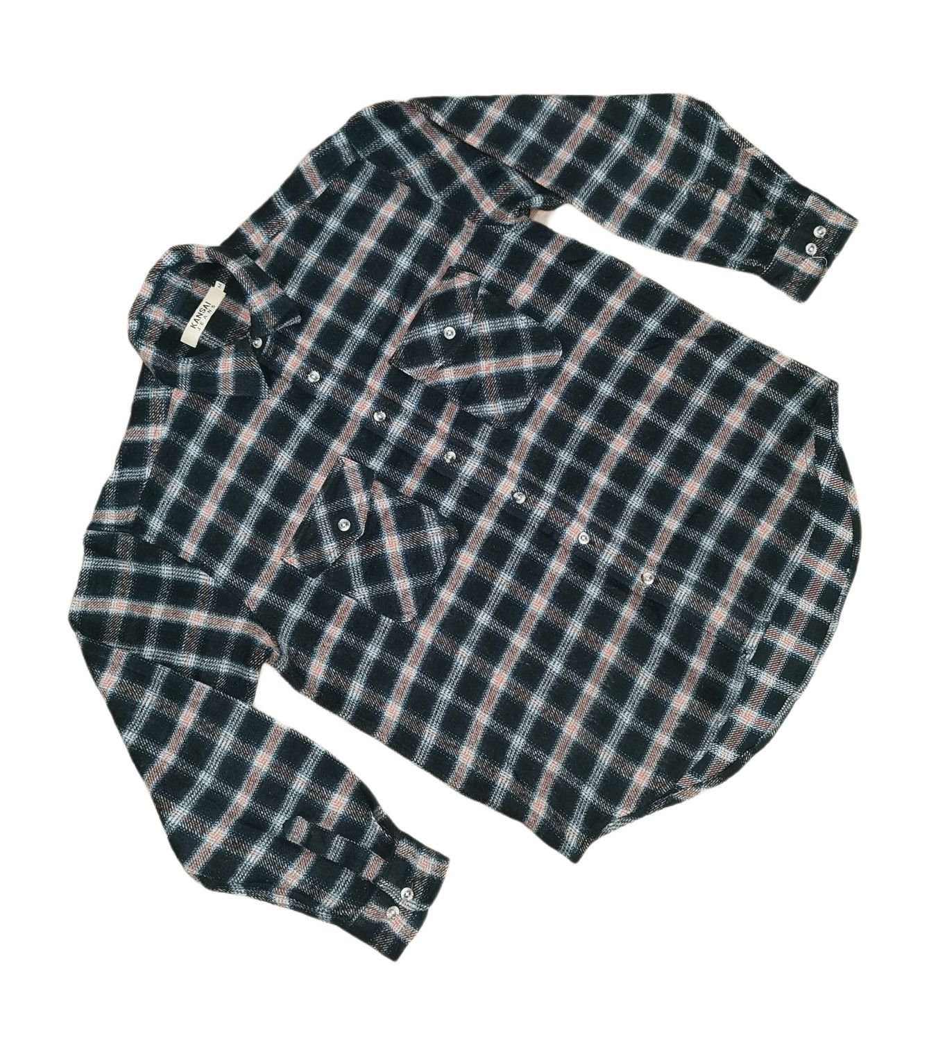 Flannel Kansai Jeans Flannel Long Sleeve Shirt Size US M / EU 48-50 / 2 - 2 Thumbnail