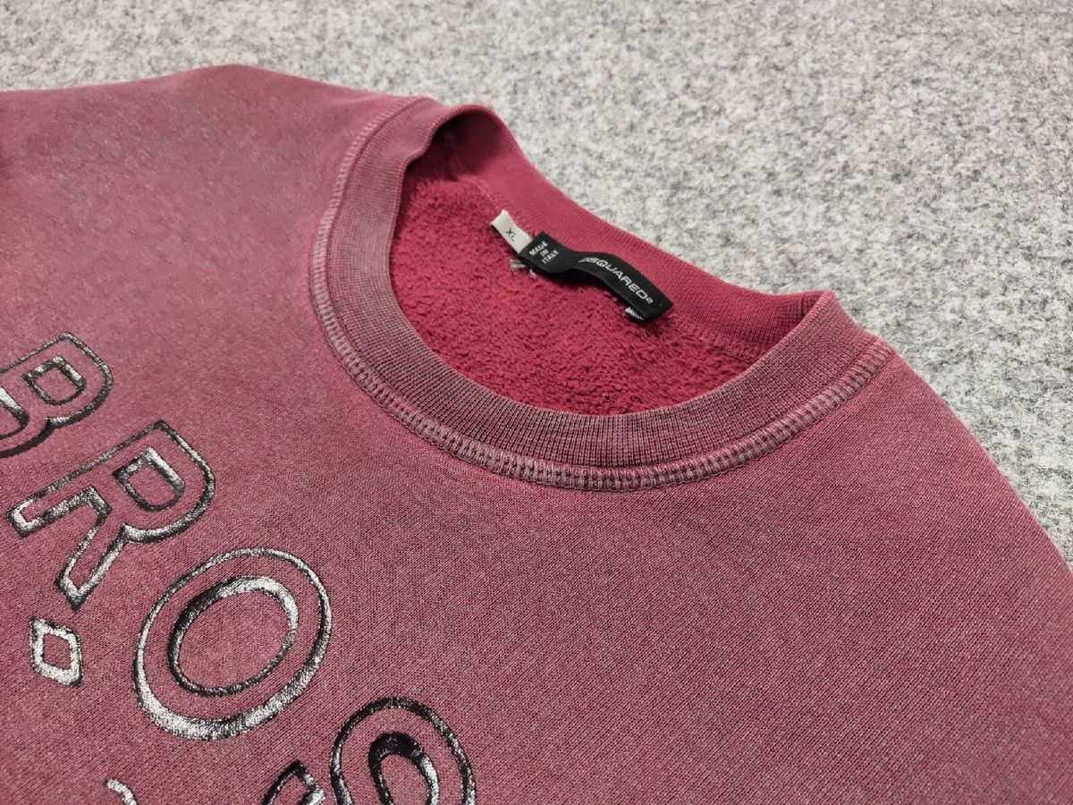Dsquared2 Vintage Dsquared2 Big logo Bros Garment Dyed sweatshirt Size US XL / EU 56 / 4 - 13 Thumbnail