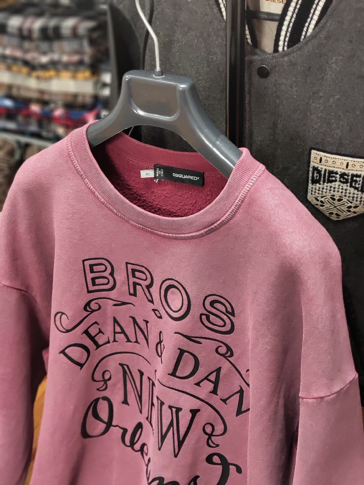 Dsquared2 Vintage Dsquared2 Big logo Bros Garment Dyed sweatshirt Size US XL / EU 56 / 4 - 17 Thumbnail